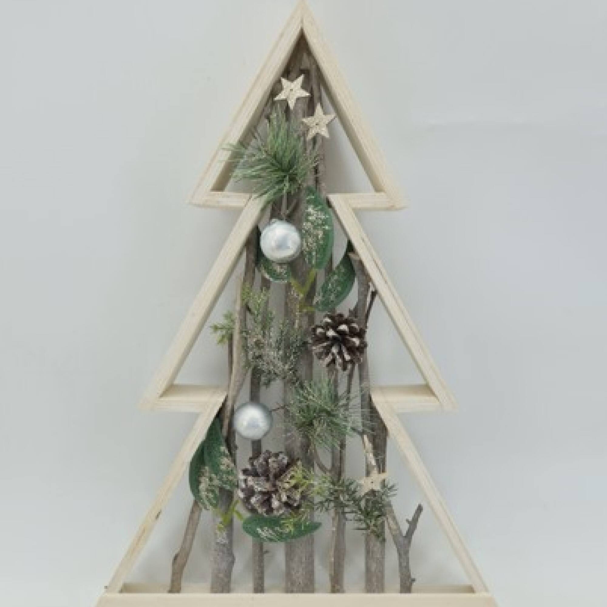 17.5" Stars & Pinecones Christmas Tree Tabletop Décor