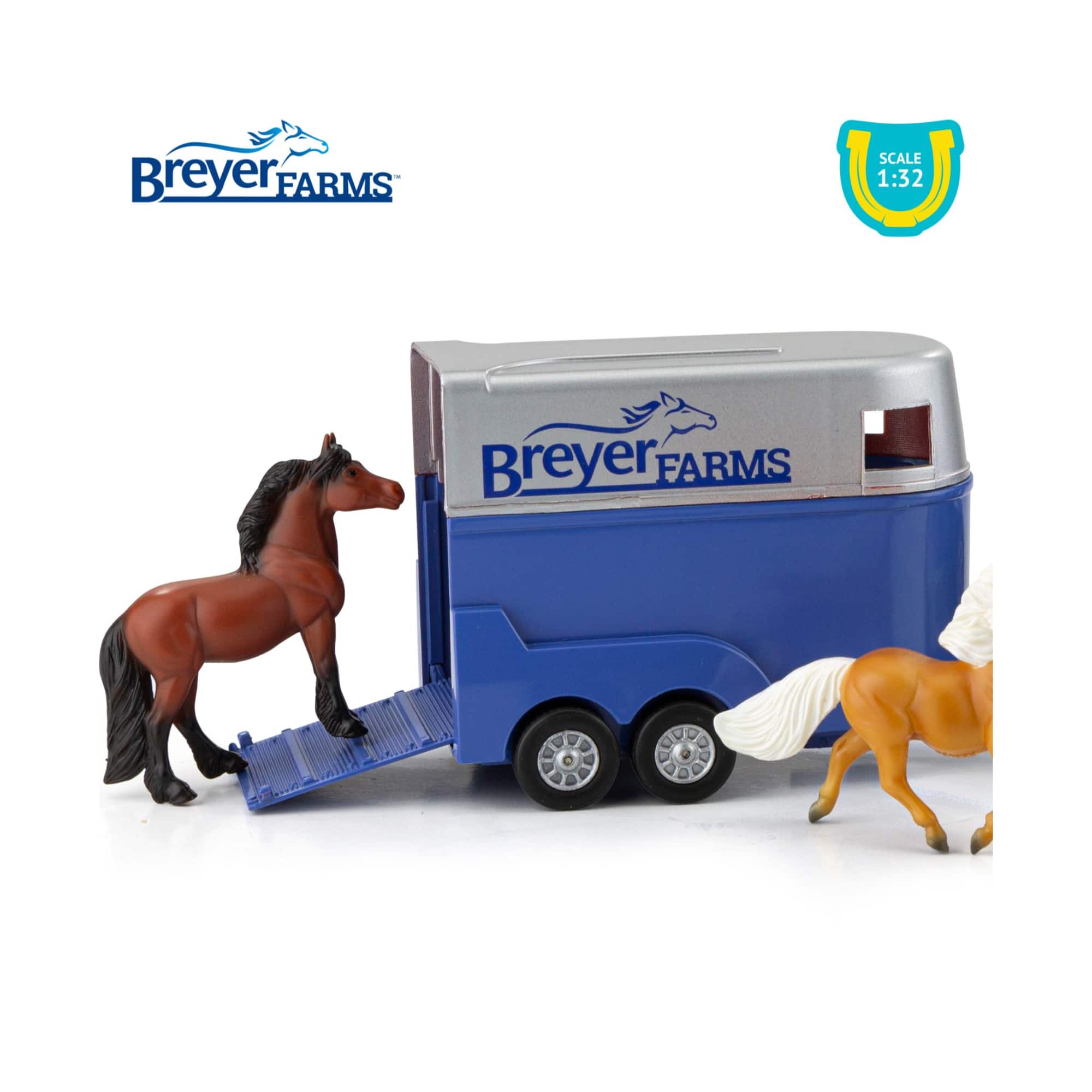 Reeves Breyer Land Rover, Trailer &#x26; Horses Play Set