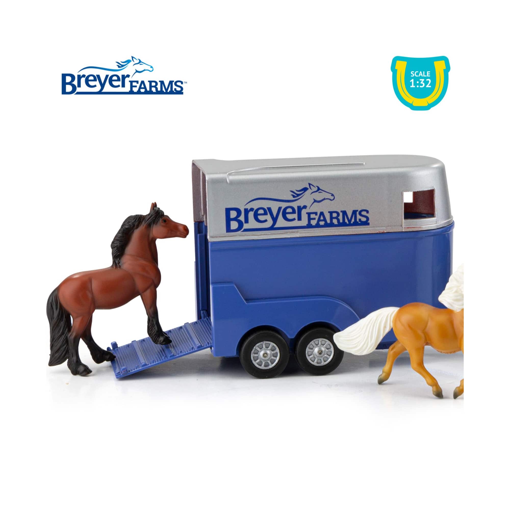 Reeves Breyer Land Rover, Trailer & Horses Play Set