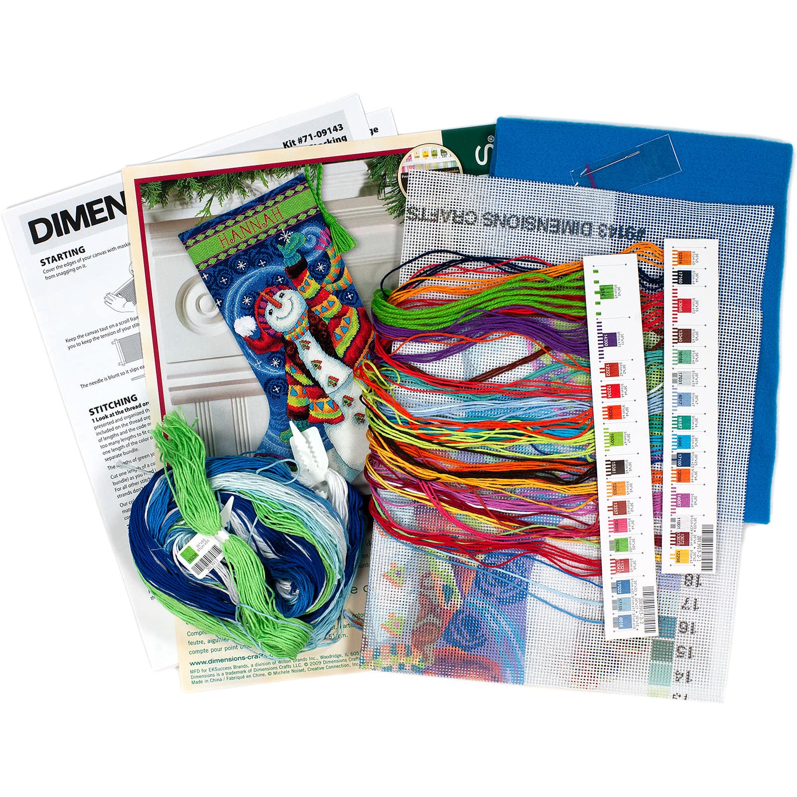 Dimensions® Happy Snowman Stocking Needlepoint Kit