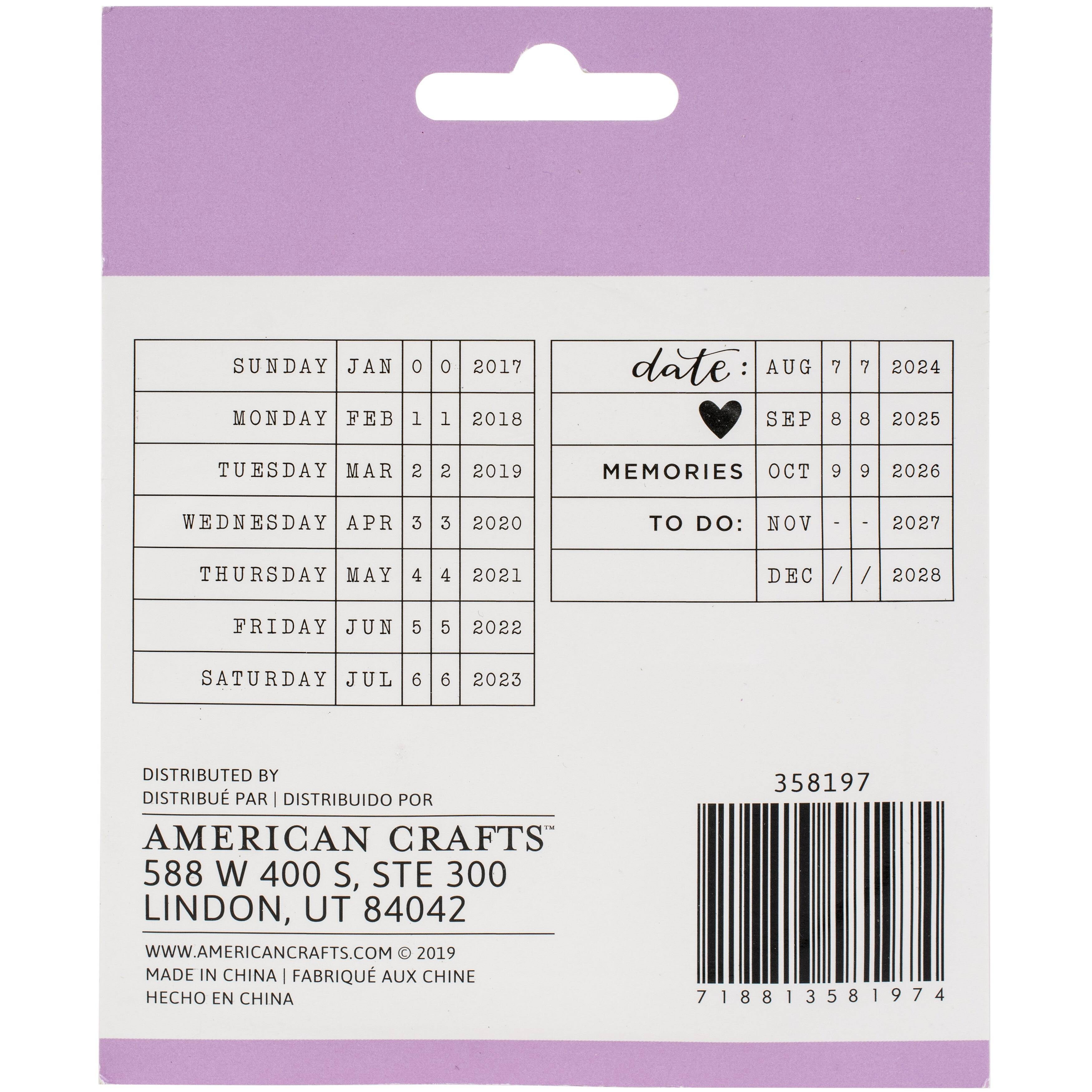 American Crafts Journal Studio Date Stamp