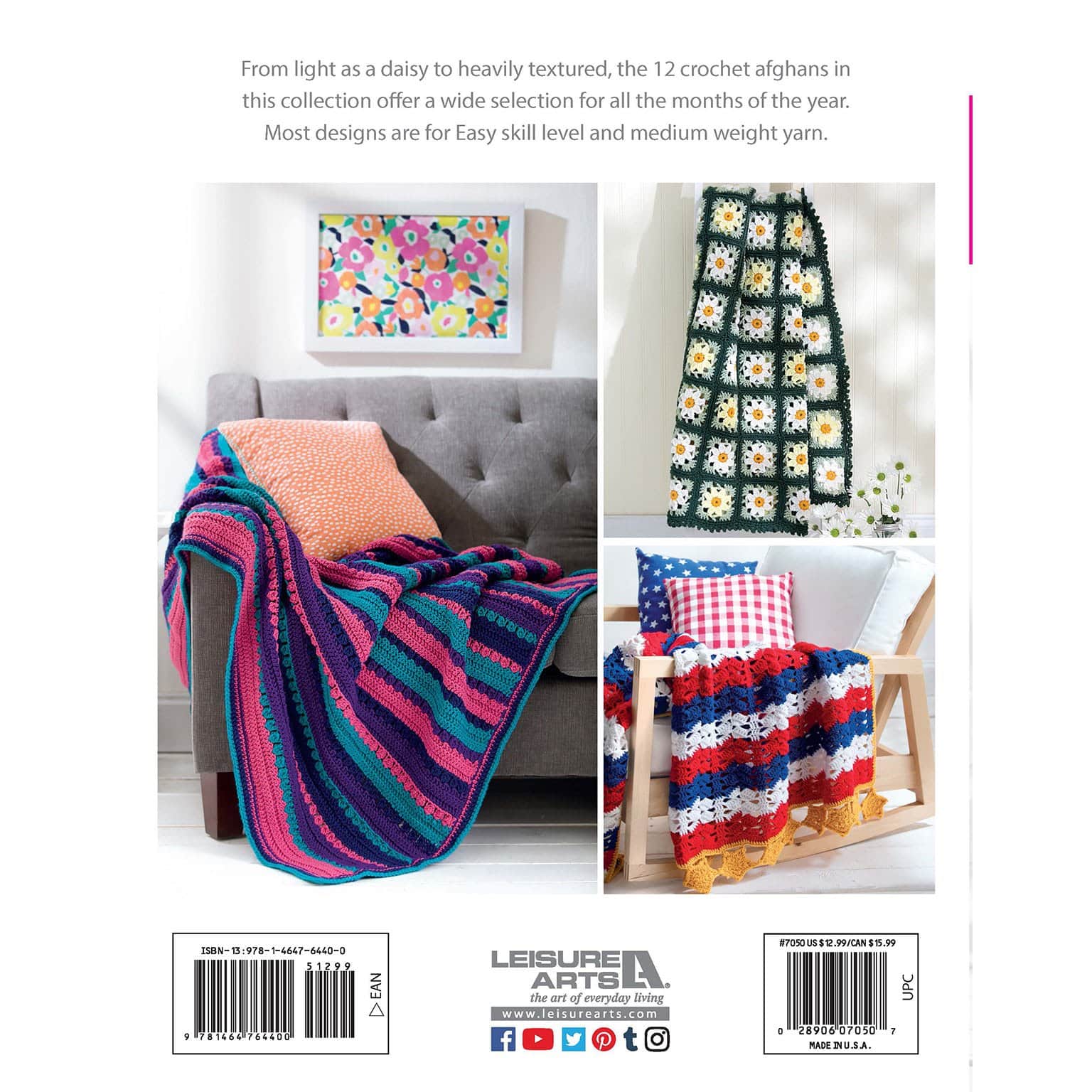 Leisure Arts® A Year Of Afghans No.17 Crochet Book