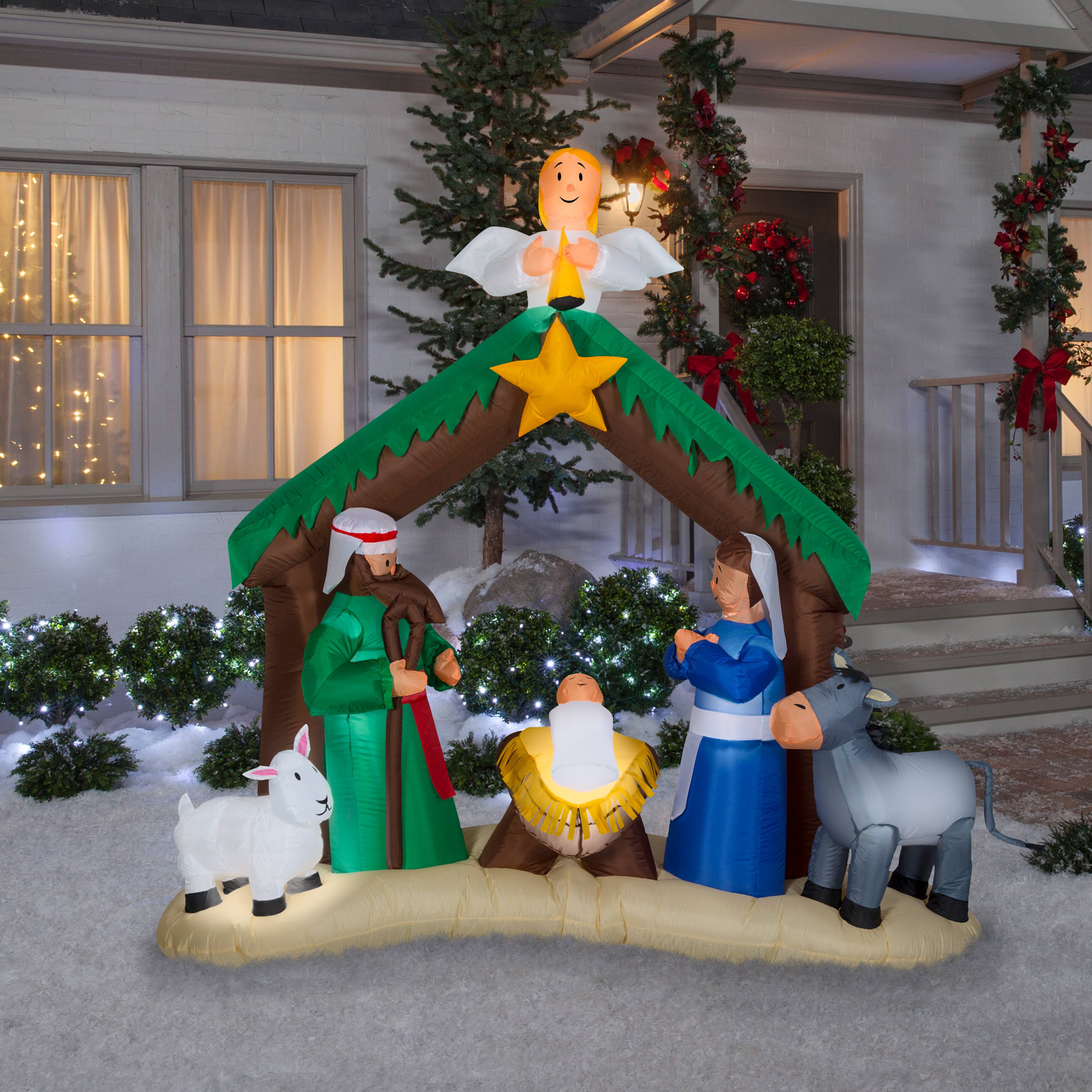 7ft. Airblown® Inflatable Nativity Scene
