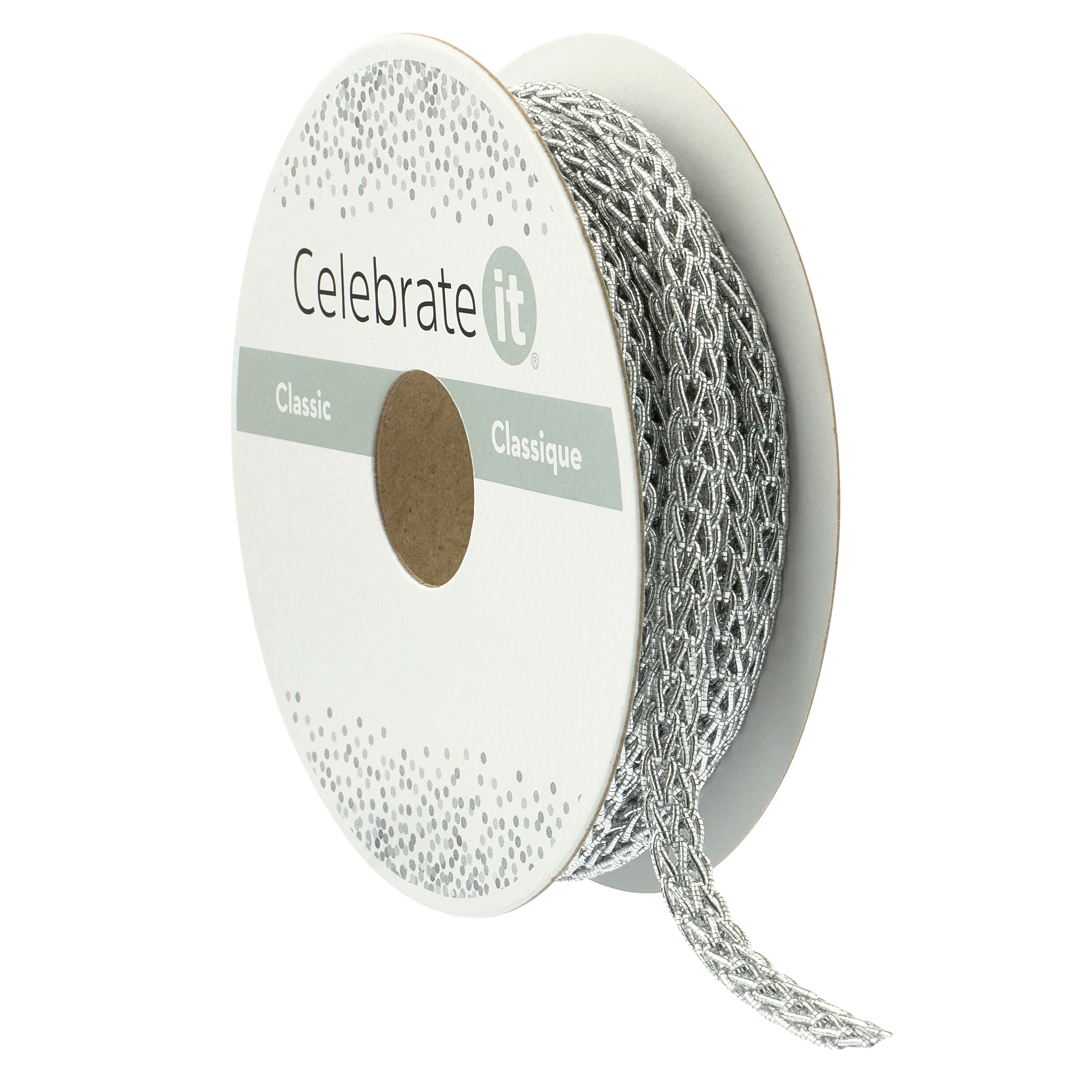 1/5&#x22; x 5yd. Braided Trim Ribbon by Celebrate It&#xAE; Classic