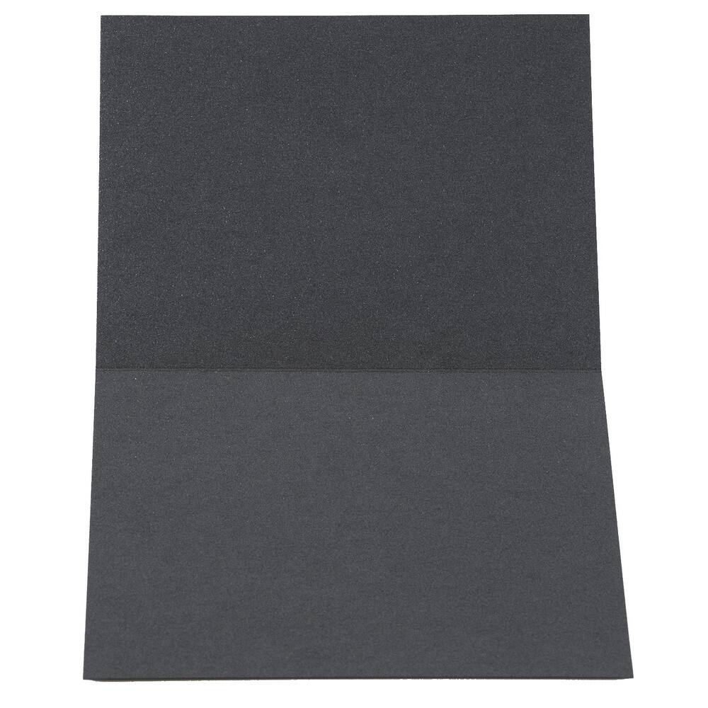 JAM Paper 5&#x22; x 7&#x22; Metallic Anthracite Black Stardream Foldover Cards, 50ct.