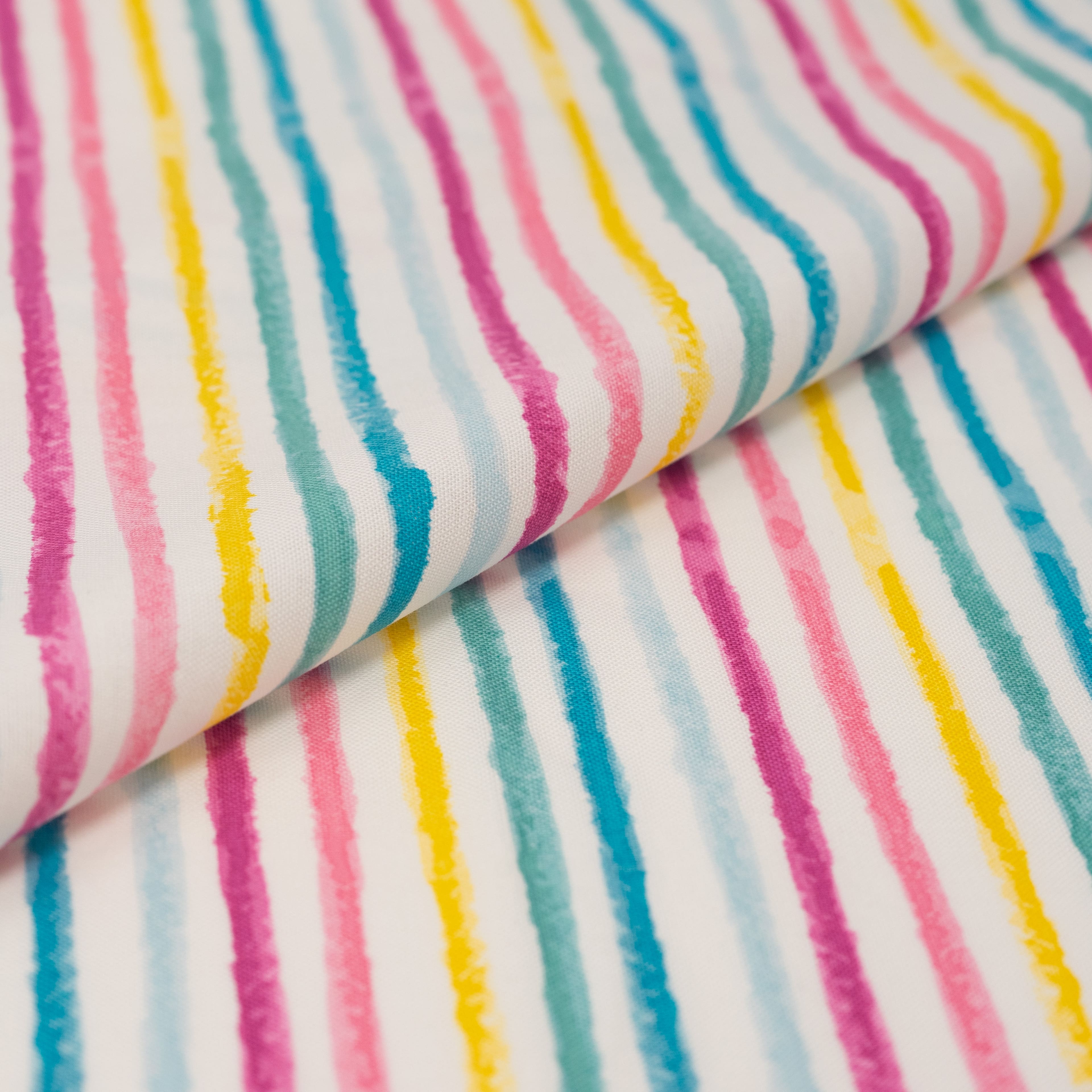 SINGER Multicolor Striped Cotton Fabric