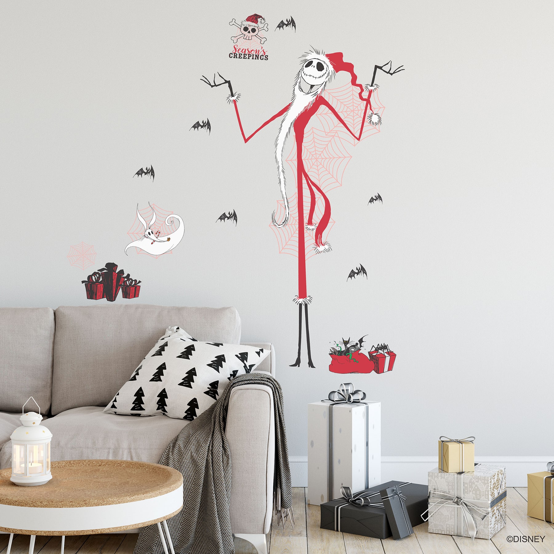 RoomMates Disney The Nightmare Before Christmas Holiday Giant Wall Decal Set