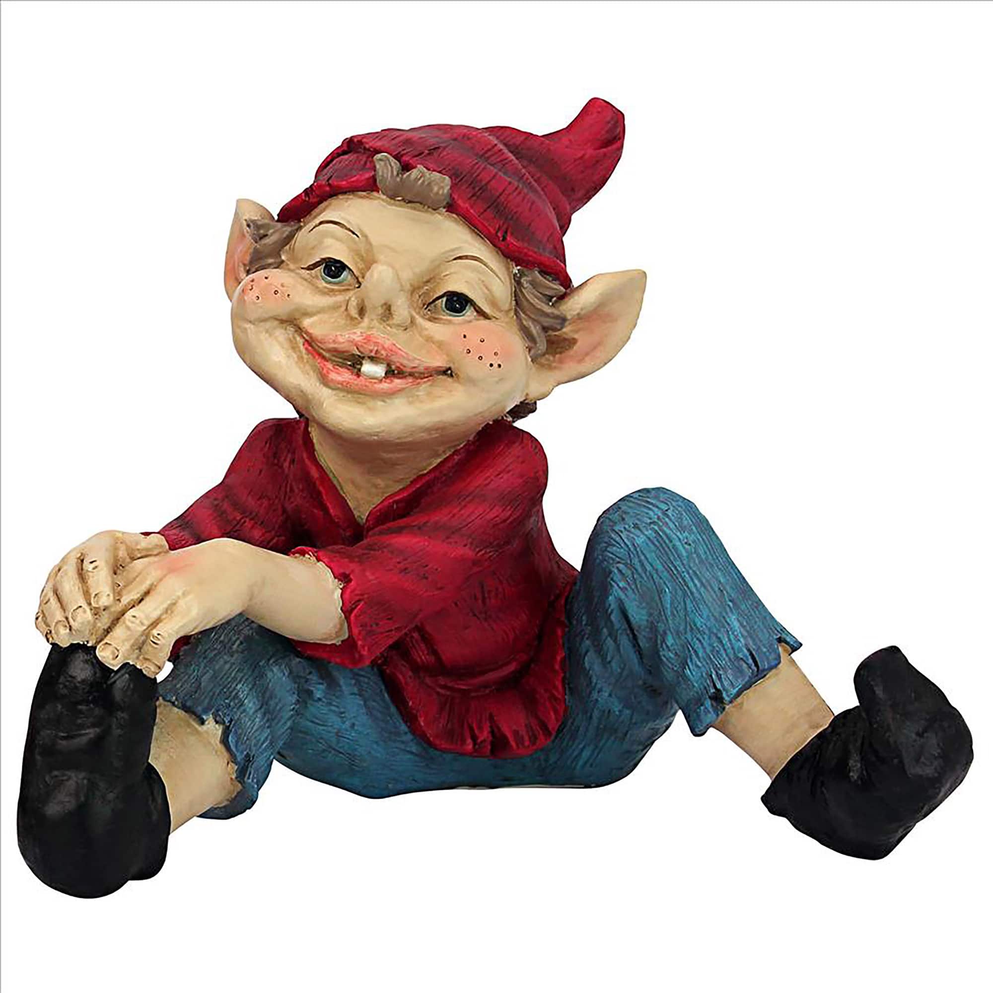 Design Toscano 9.5&#x22; Squeegee the Eccentric Elf Garden Gnome Statue