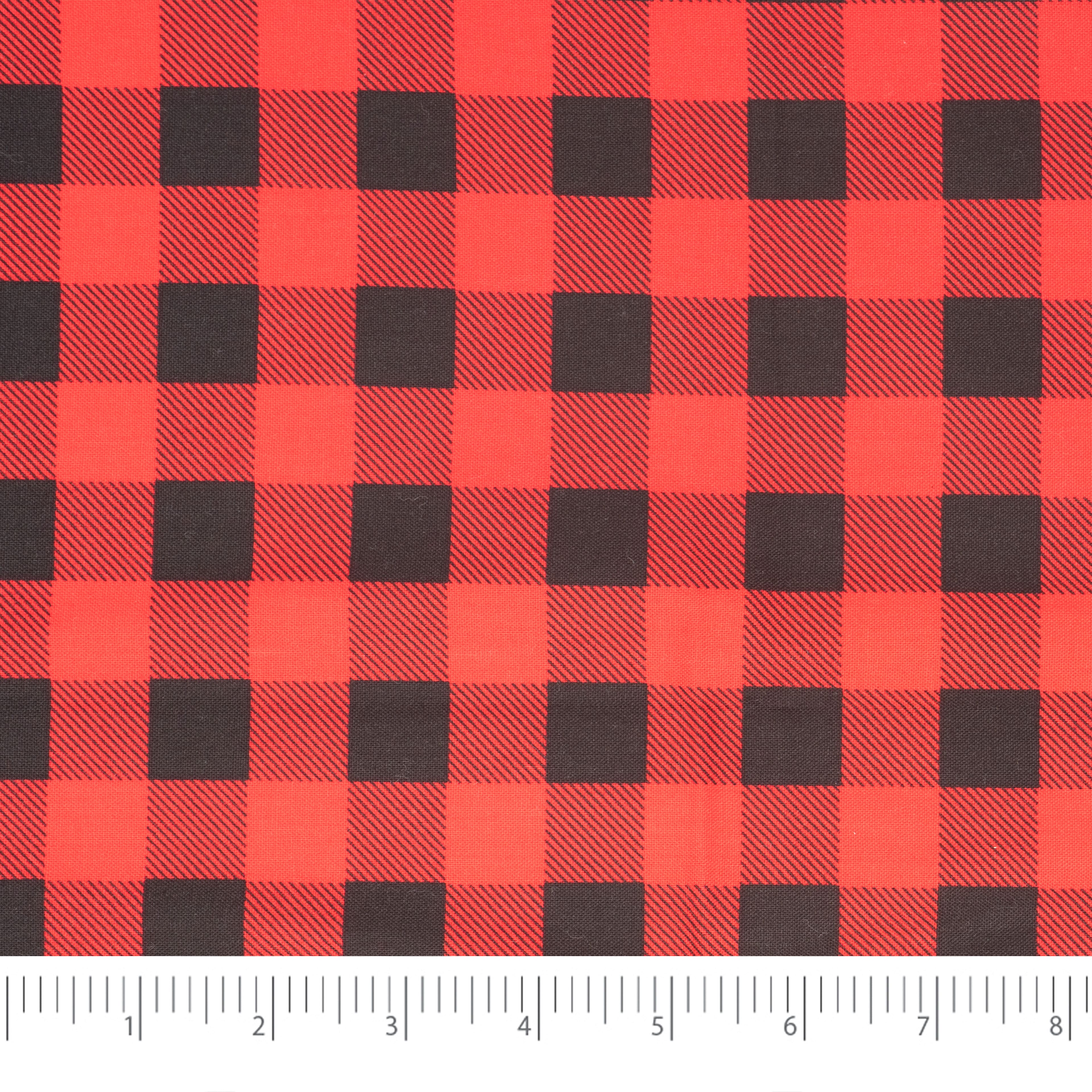 SINGER® Red & Black Buffalo Check Cotton Fabric