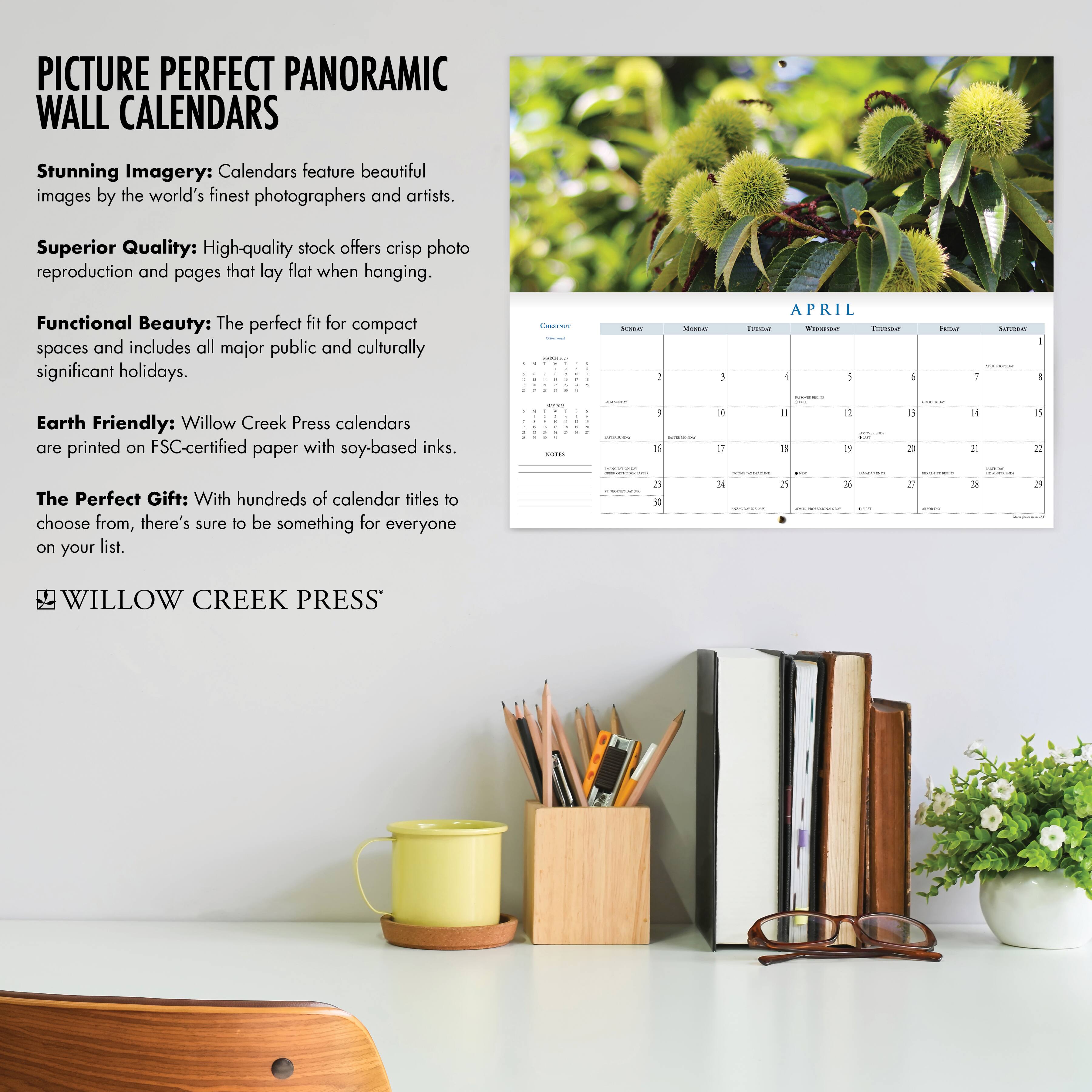 2023 Trees Panoramic Wall Calendar Michaels