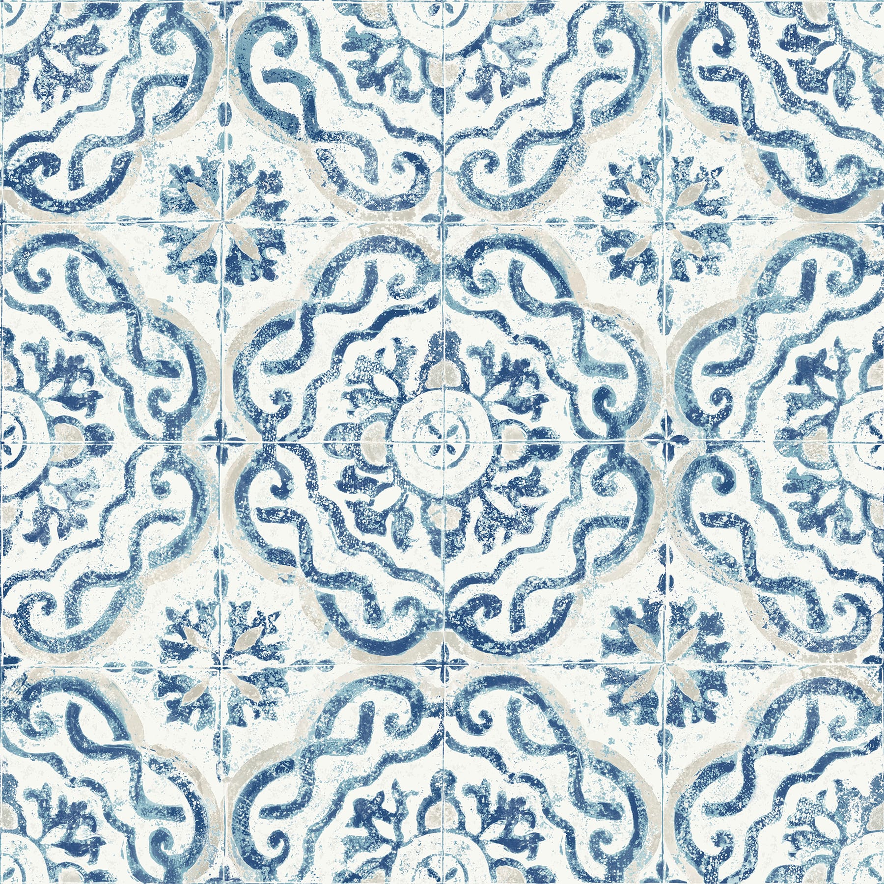 Buy Spanish Tile Wallpaper Sevilla Spanish Tiles Blue by Online in India   Etsy