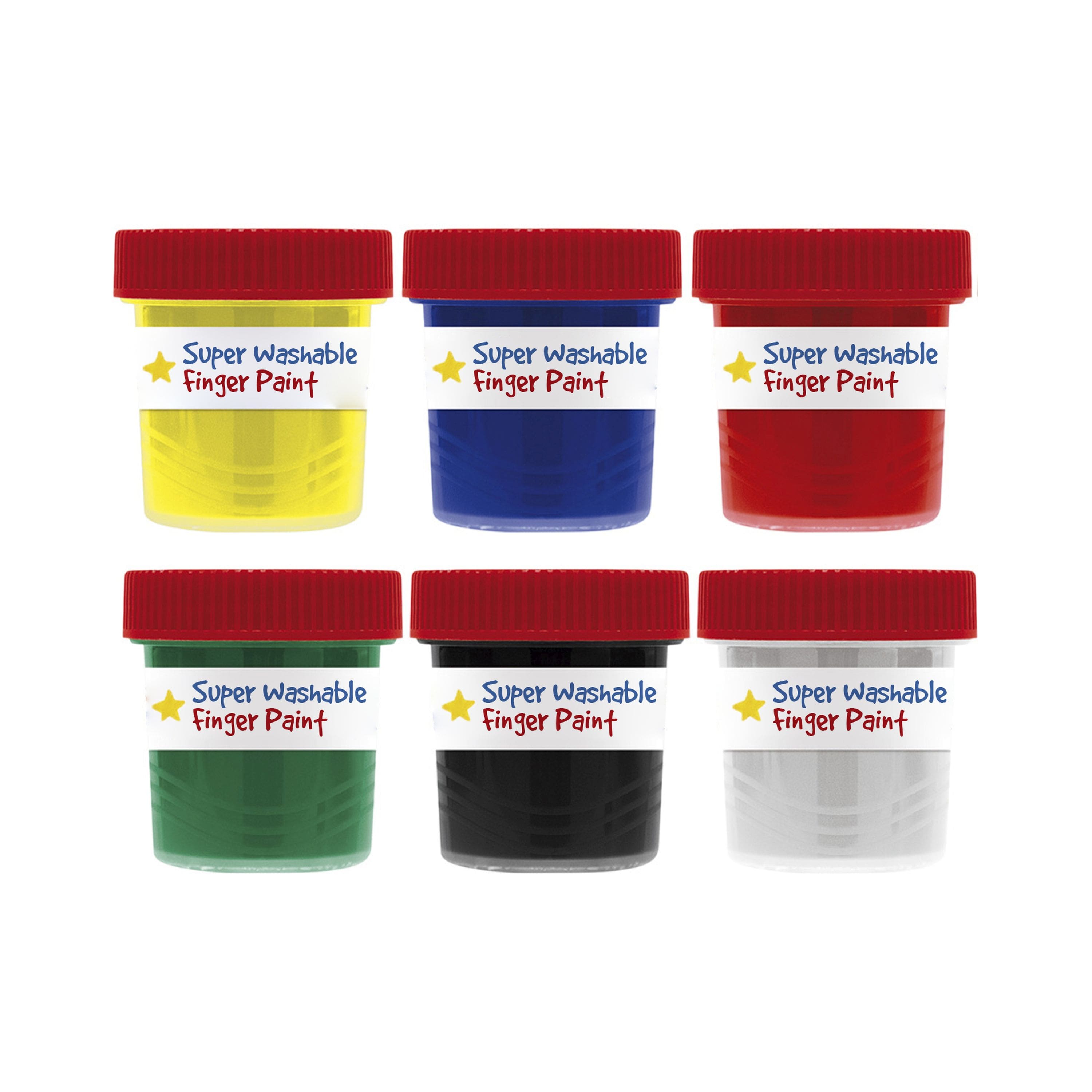 Faber-Castell&#xAE; Little Creatives Super Washable Finger Paints, 6ct.