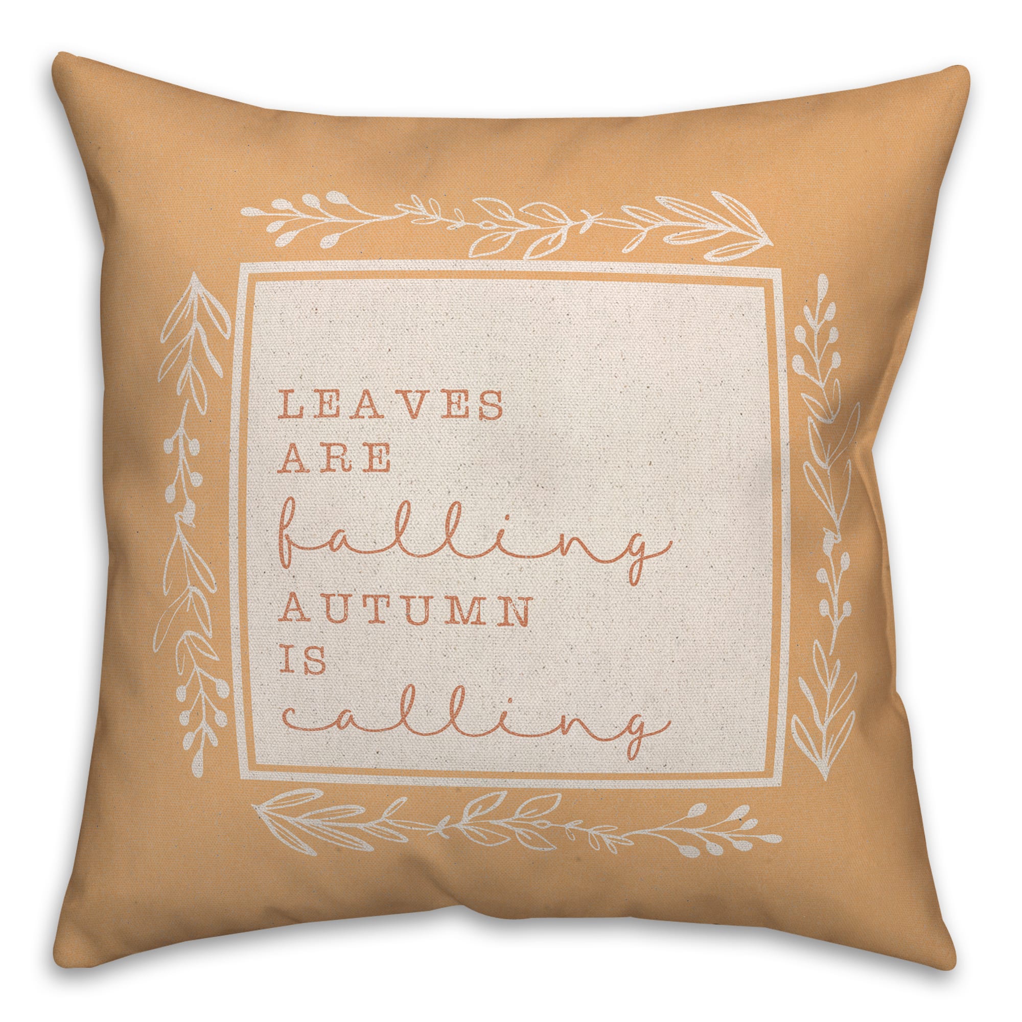 Leaves Falling Autumn Throw Pillow