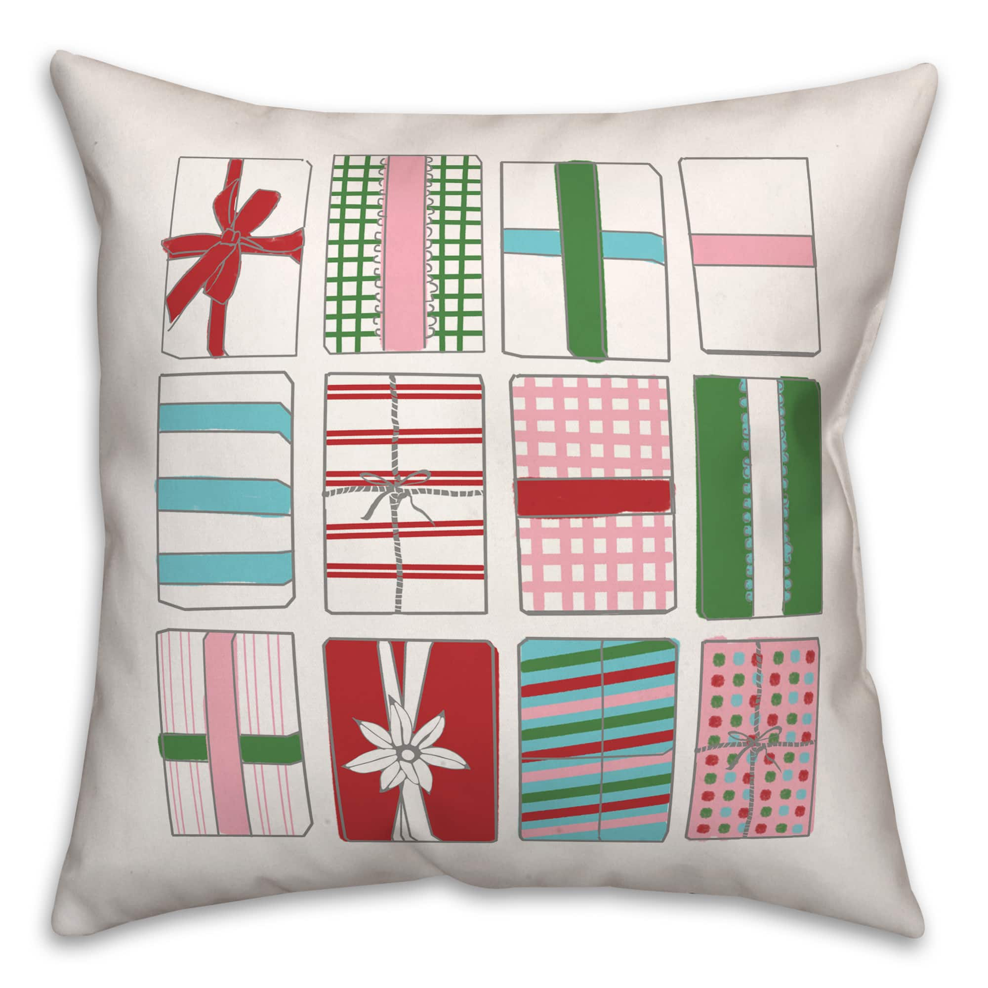 Gift Boxes 18x18 Throw Pillow