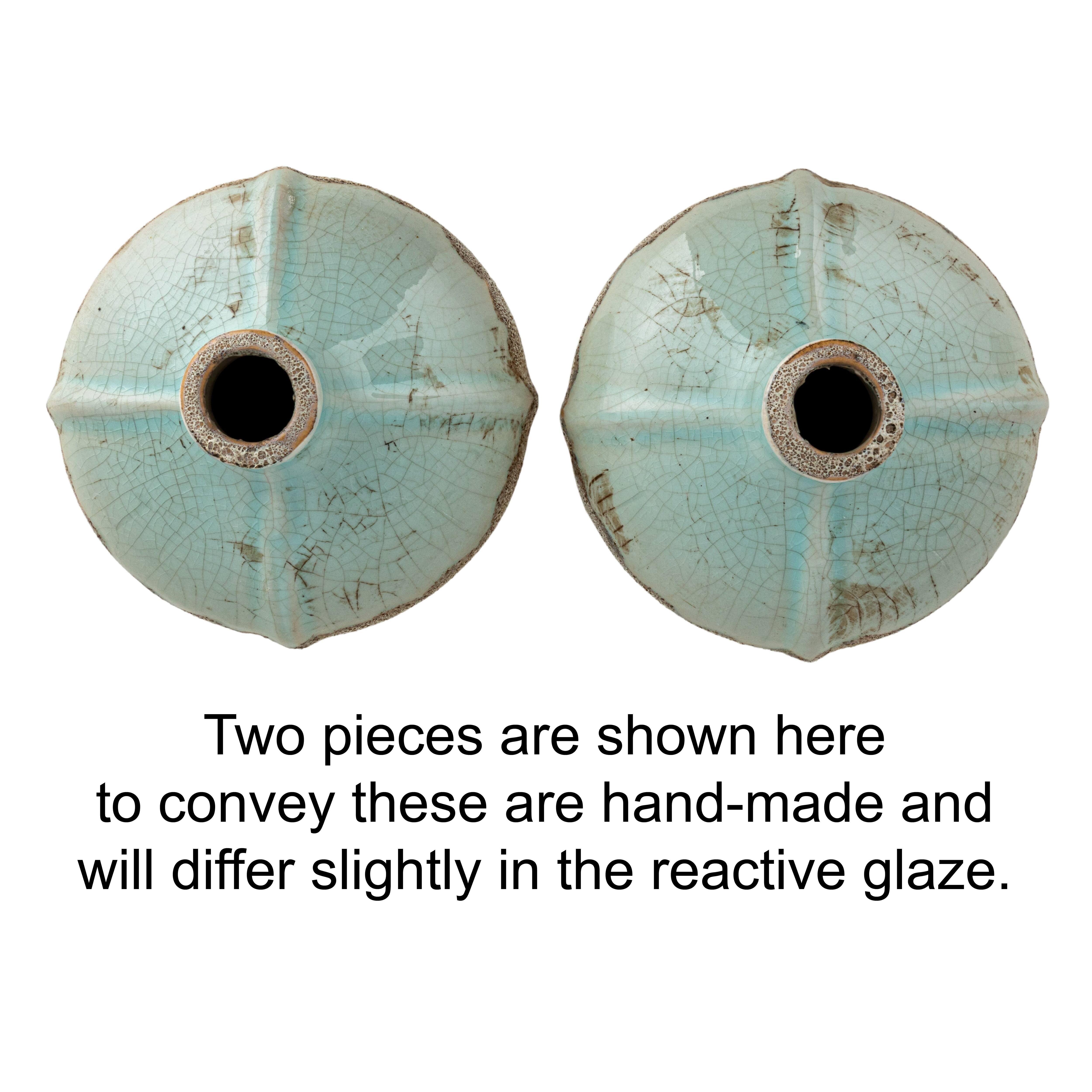 Hello Honey® Distressed Finish Brown & White Terracotta Vase Set