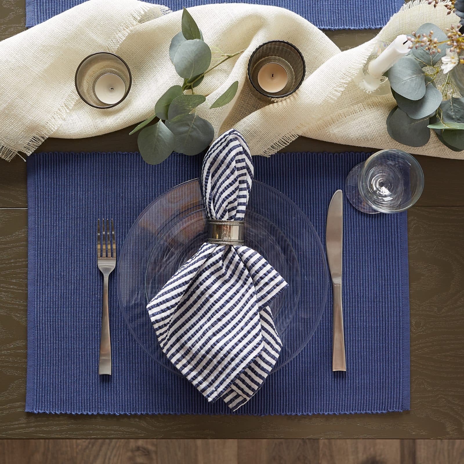 DII&#xAE; Ribbed Cotton Placemats, 6ct.