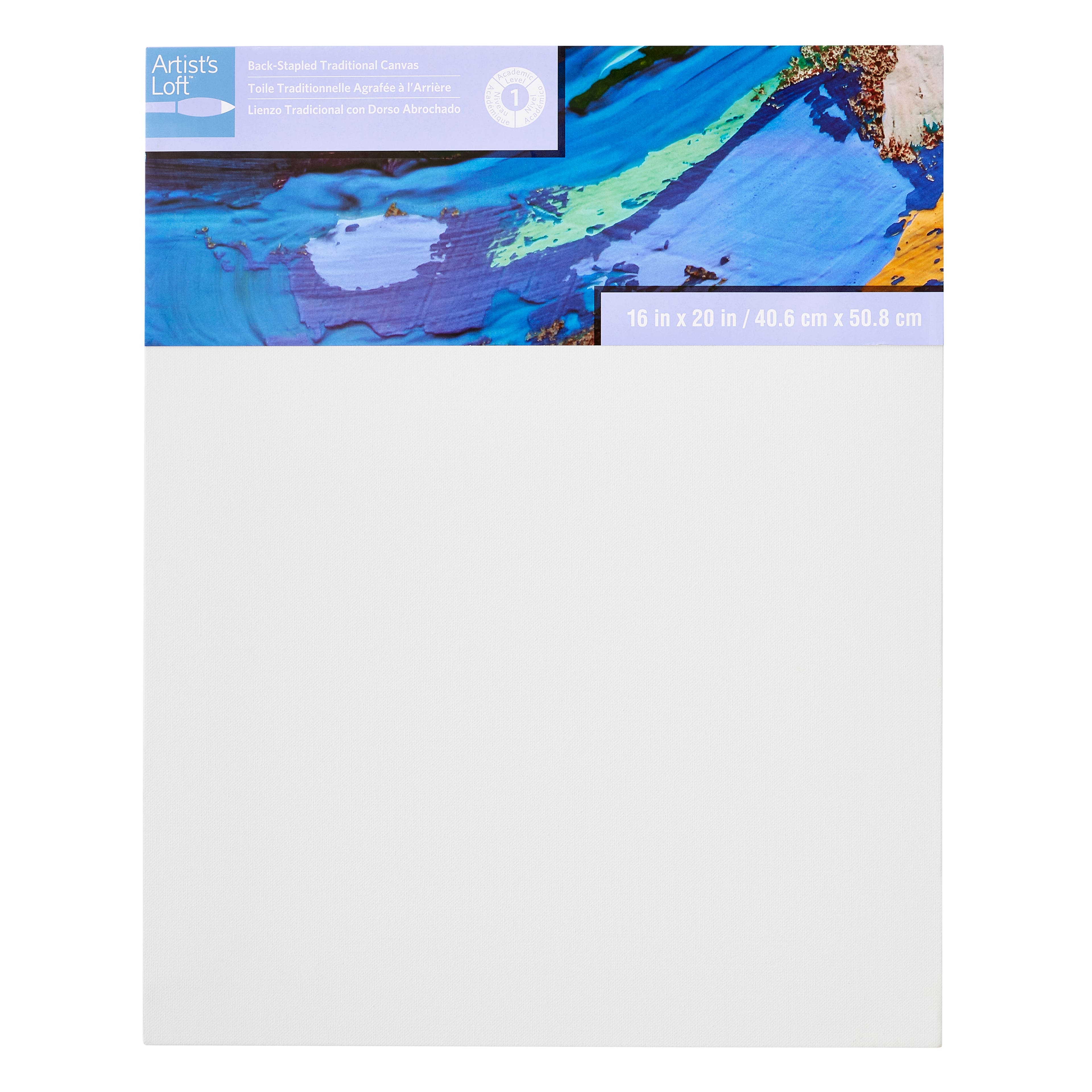 12 Pack: Level 1 Back Stapled Traditional Canvas by Artist's Loft™