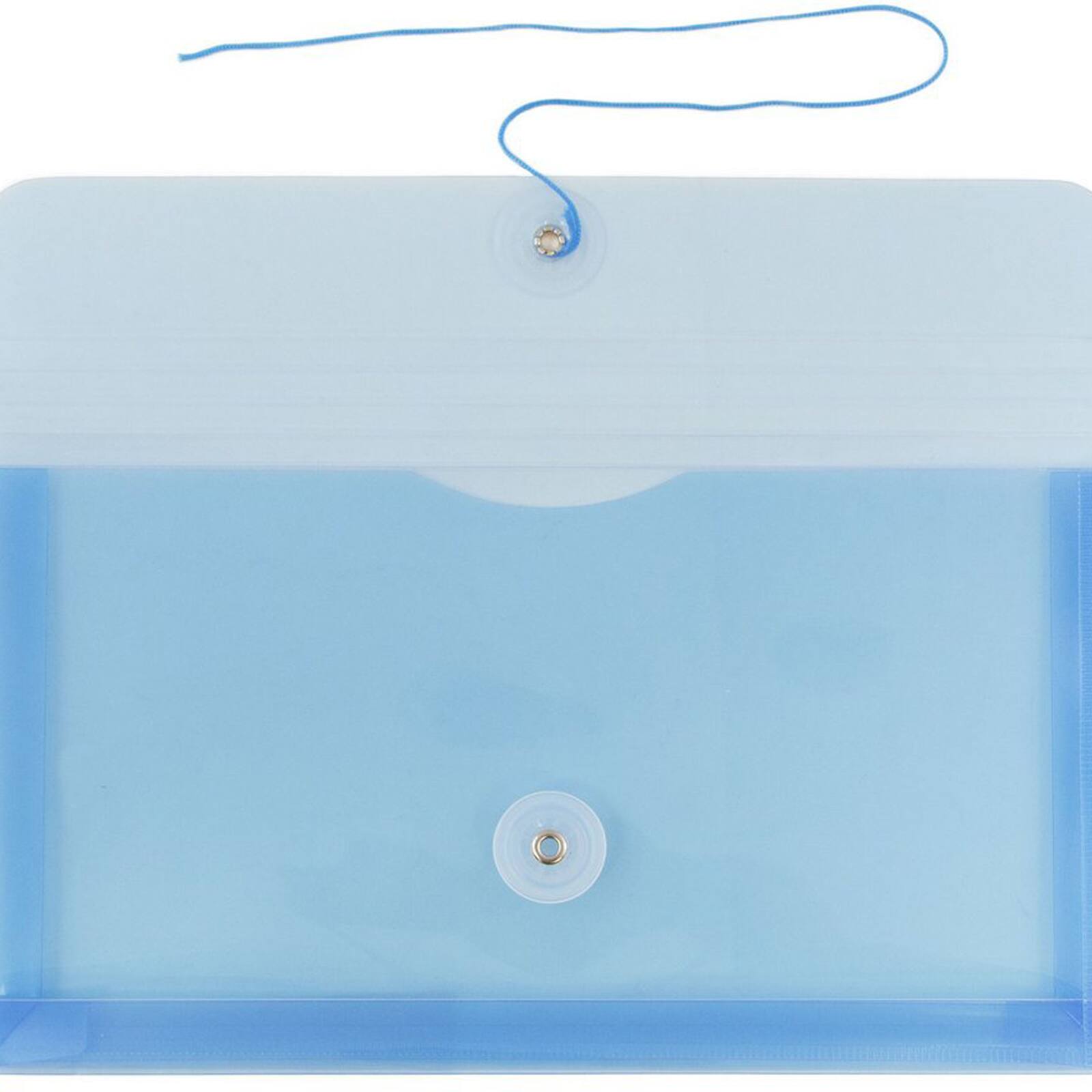 JAM Paper 5.25&#x22; x 10&#x22; Plastic #10 Business Envelope with Button and String Closure, 24ct.