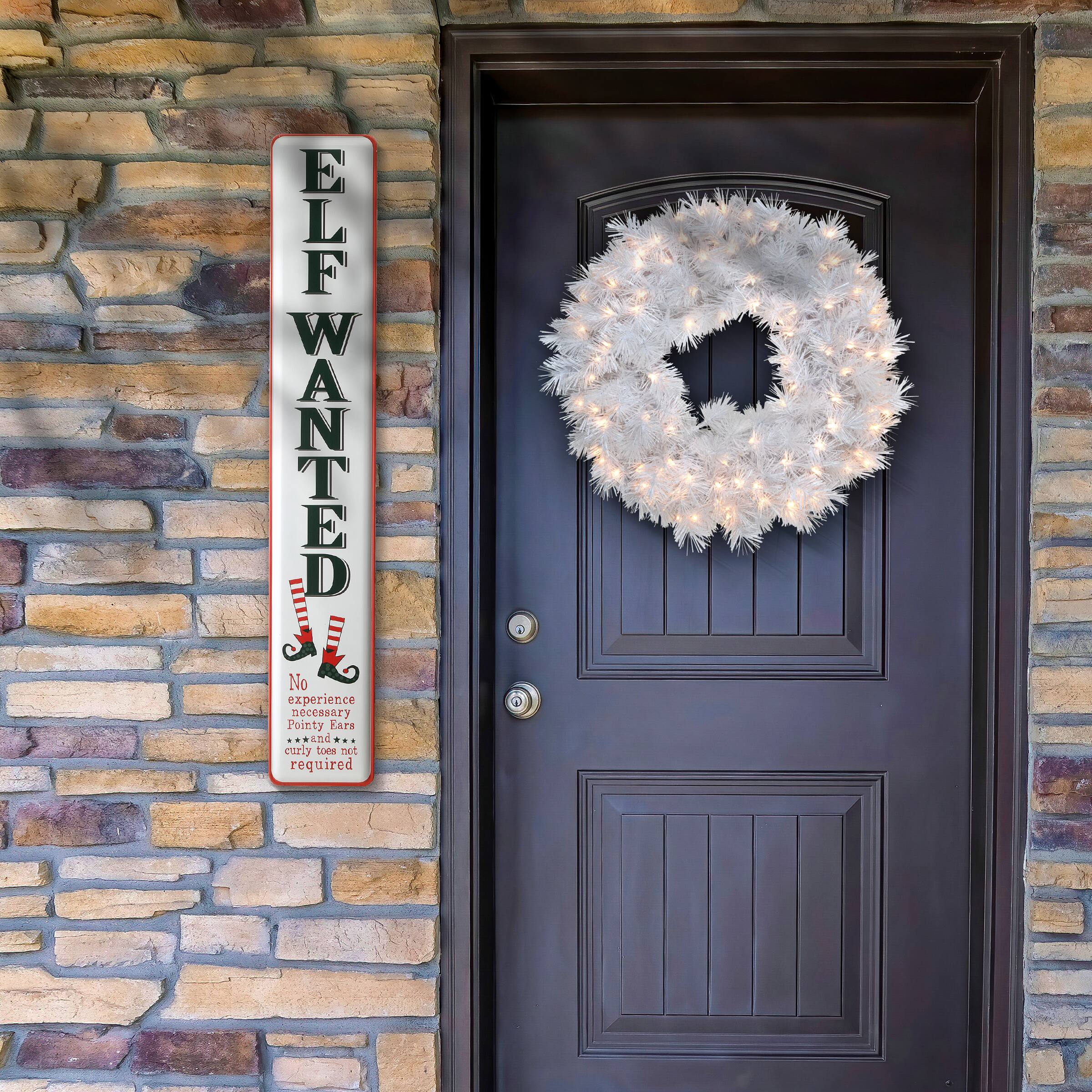 47" Elf Wanted Wall Sign