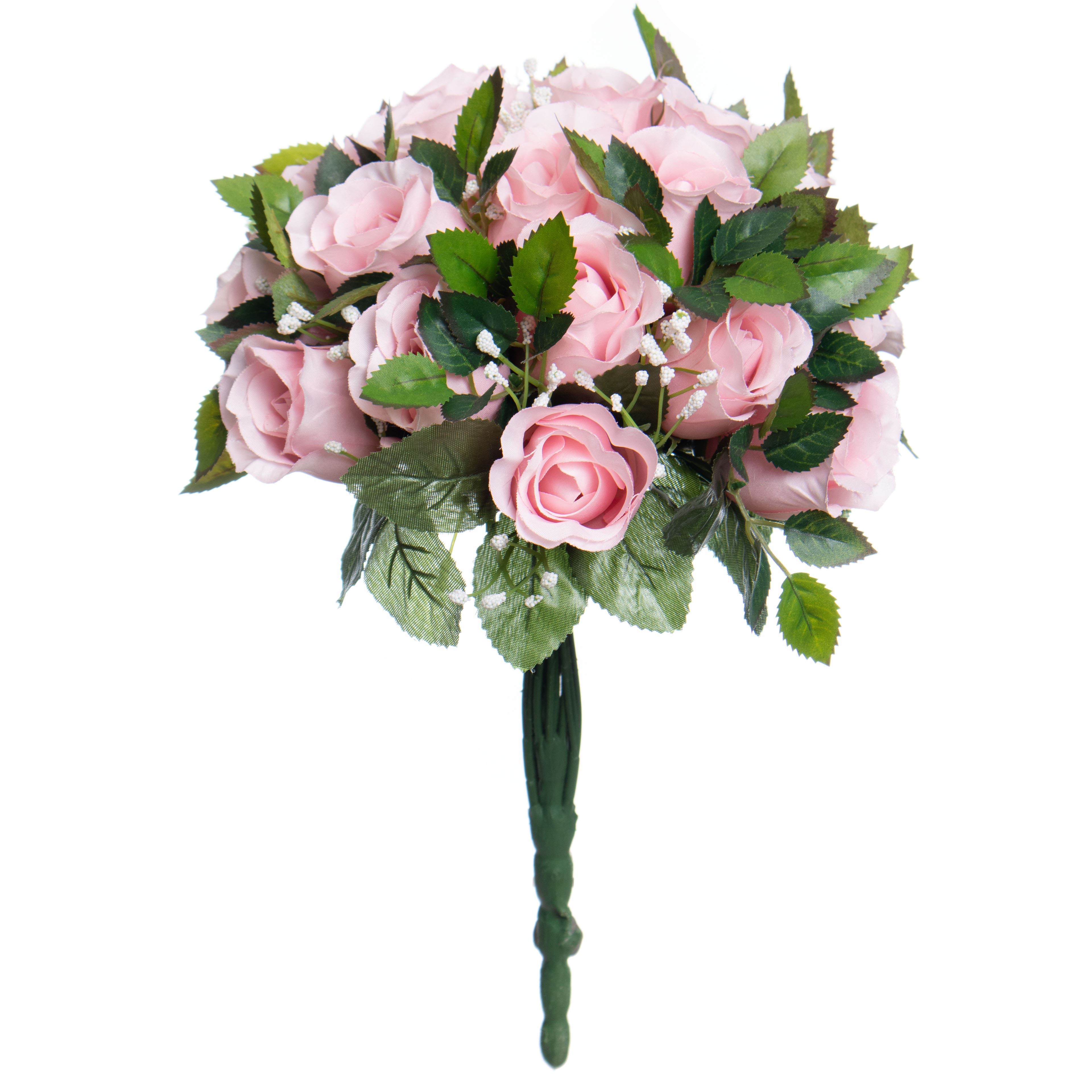 15" Pink Rose Bush by Ashland®