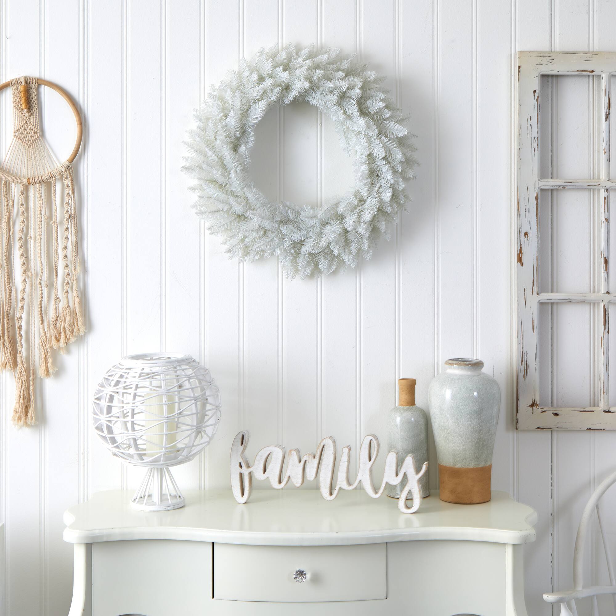 24&#x22; Pre-Lit Colorado Spruce Christmas Wreath