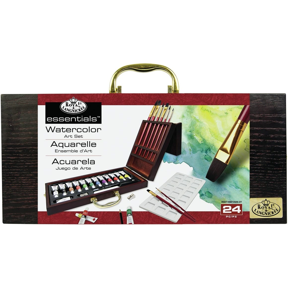 Stain Glass Paint Set with 6 Brushes, 1 Palette, 24 Color