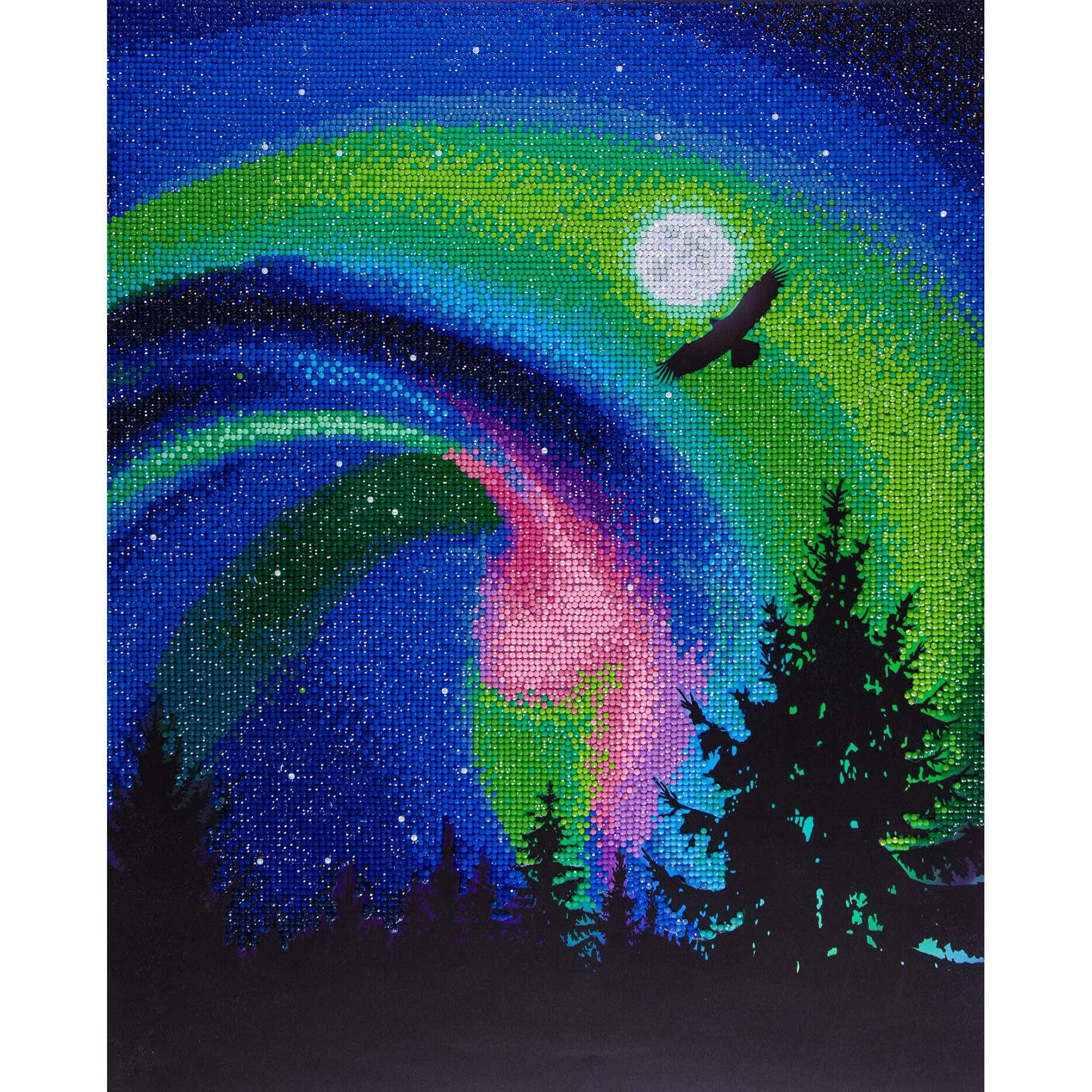Diamond Art Diamond Paint By Number Kit Aurora Eagle Michaels diamond-art-diamond-paint-by-number-kit-aurora-eagle-michaels