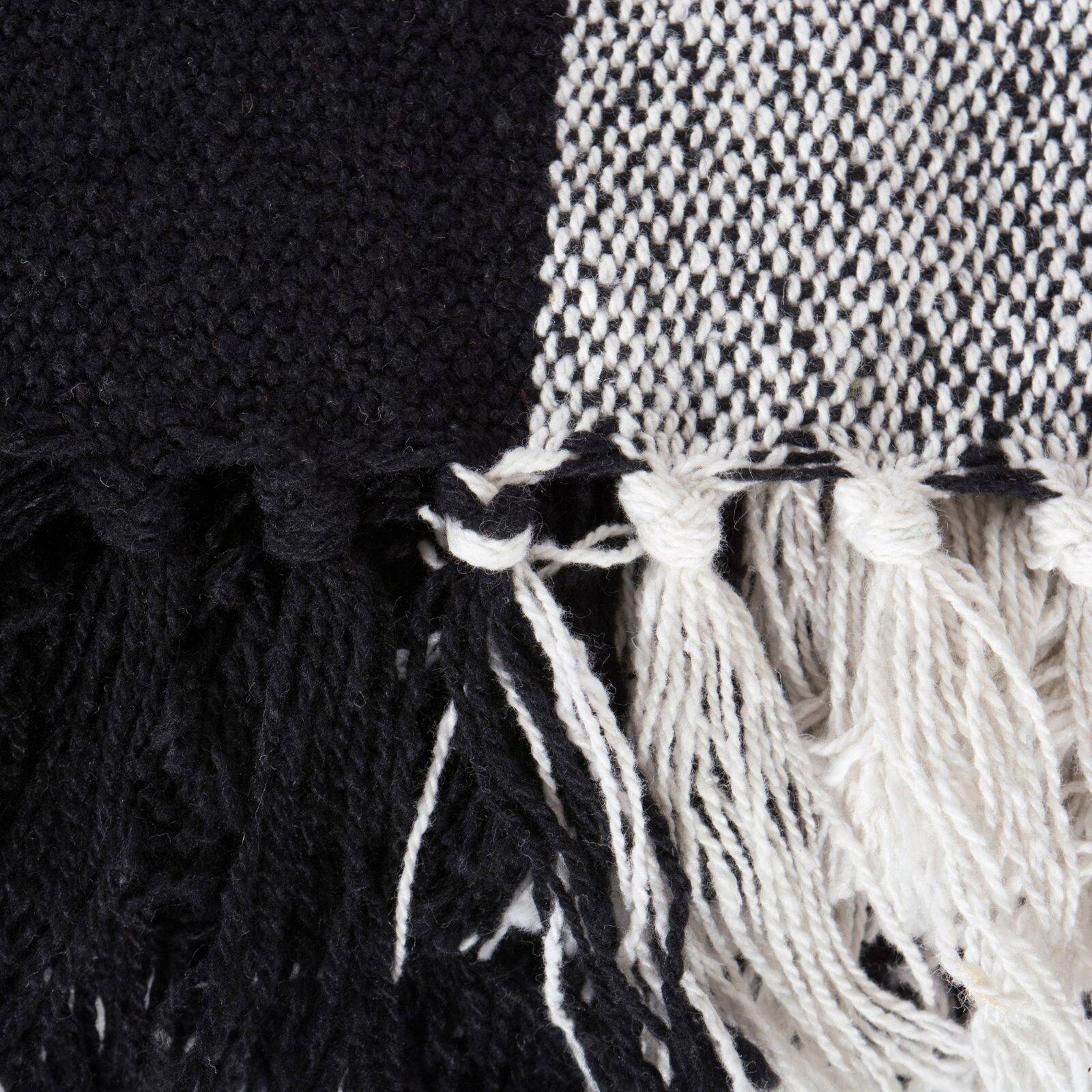 DII&#xAE; Black &#x26; White Buffalo Check Throw