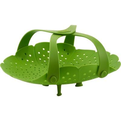 Trudeau® Green Silicone Vegetable Steamer with Handle | Michaels