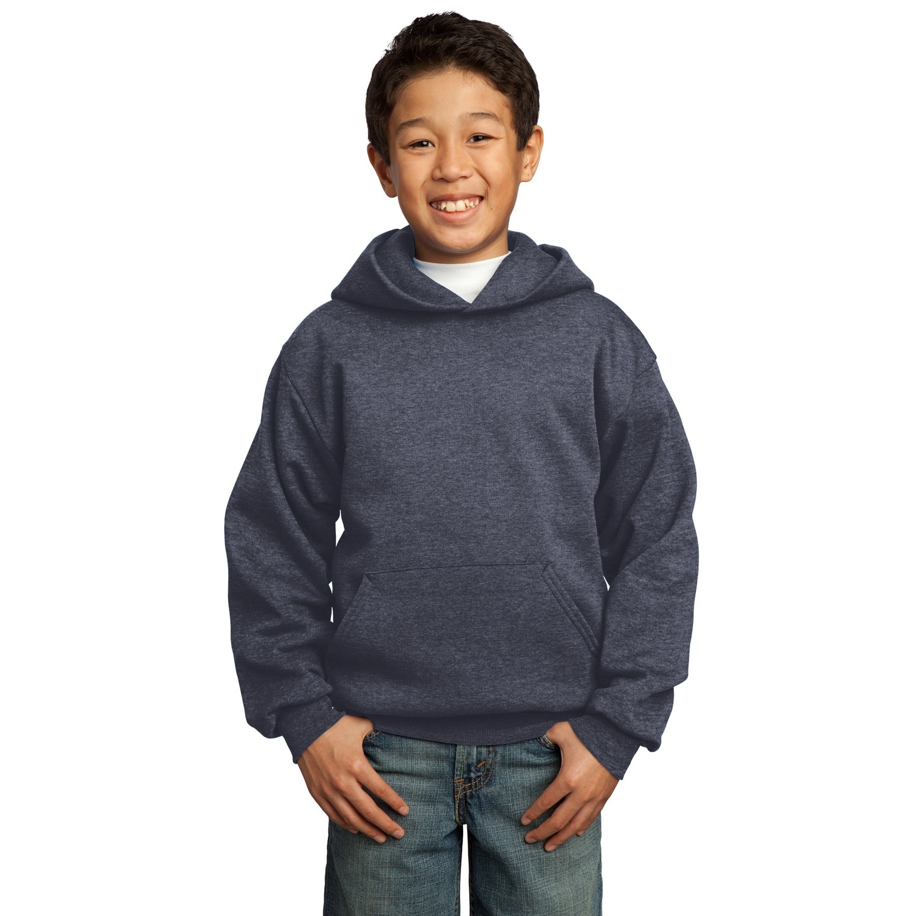 Port &#x26; Company&#xAE; Neutrals Youth Core Fleece Pullover Hooded Sweatshirt