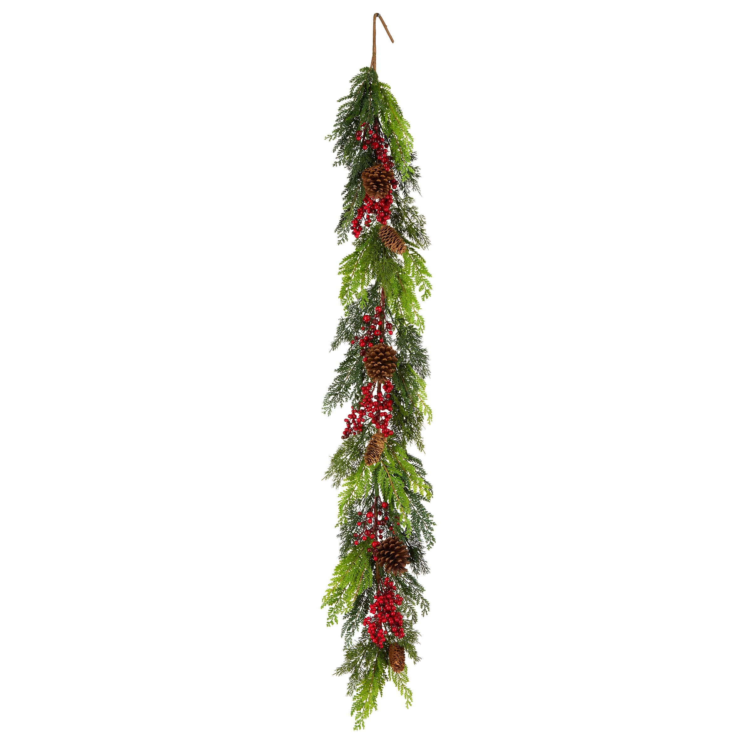 5ft. Christmas Joy Pinecone &#x26; Pine Leaf &#x26; Berry Garland