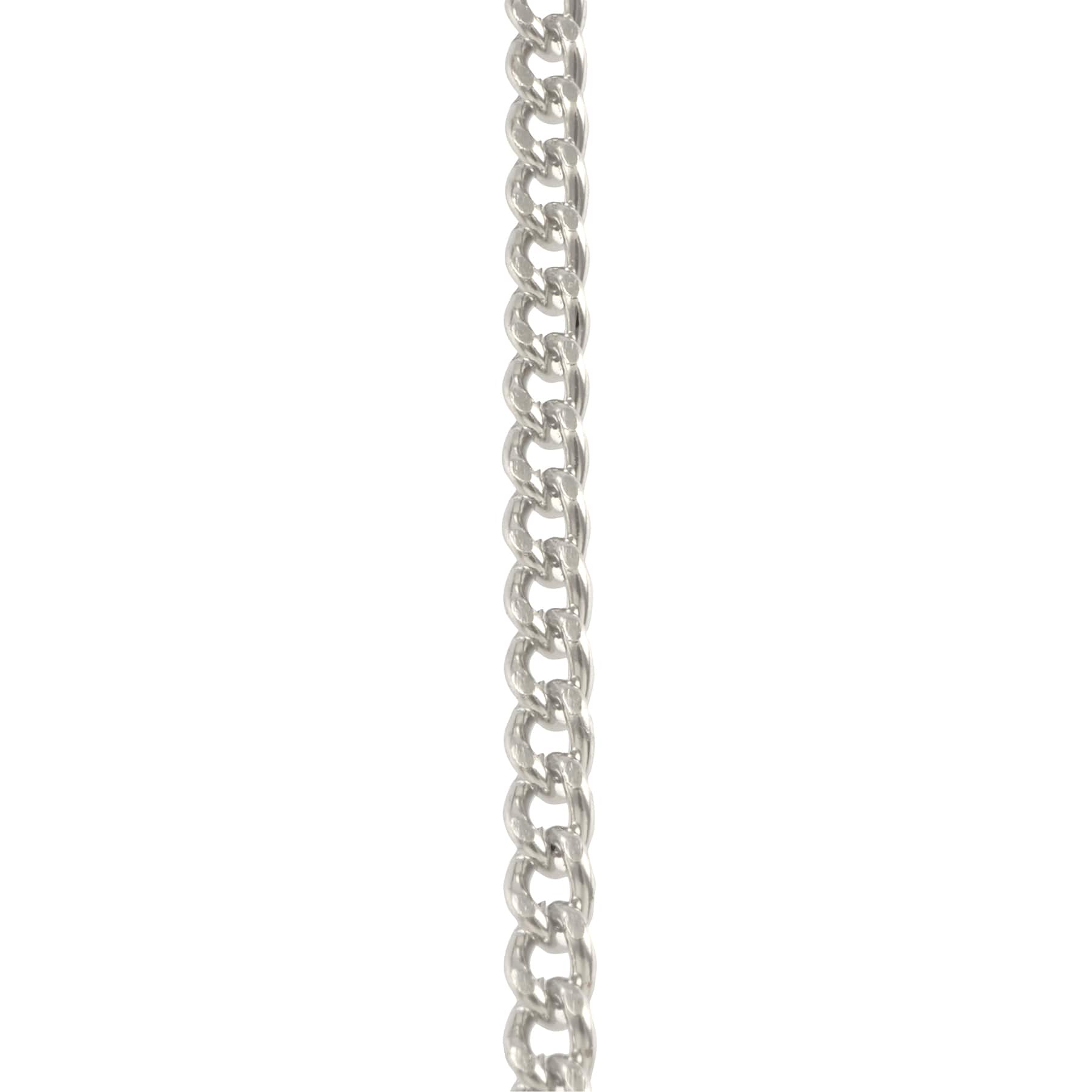 12 Pack: 96" Rhodium Curb Chain by Bead Landing™