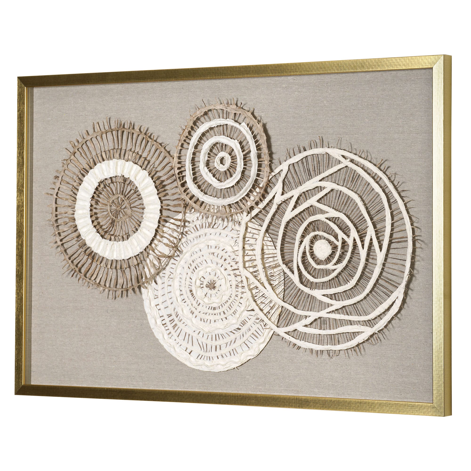 Boho Framed Paper Shadow Box Wall Art