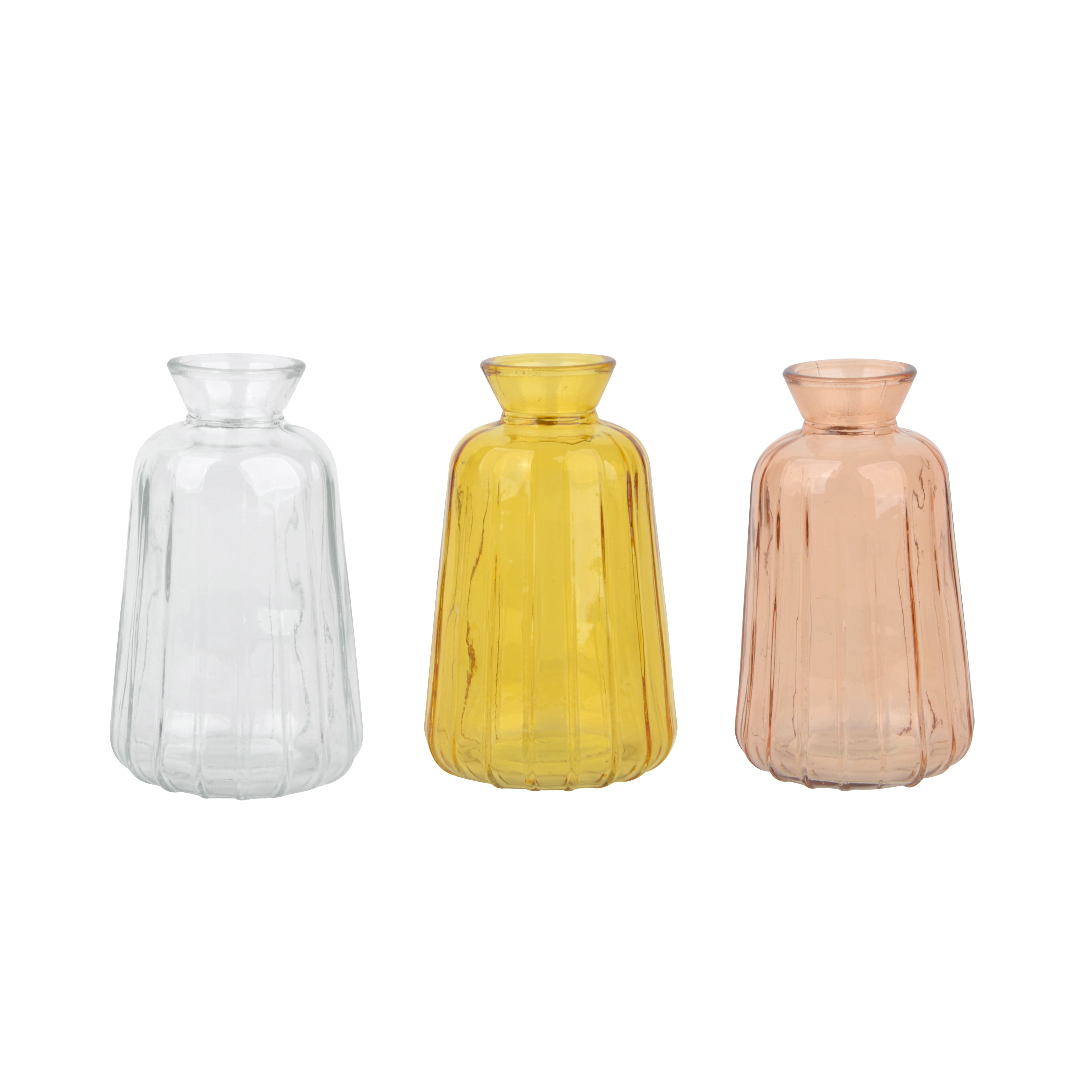 Assorted 4.25&#x22; Ribbed Glass Vase by Ashland&#xAE;