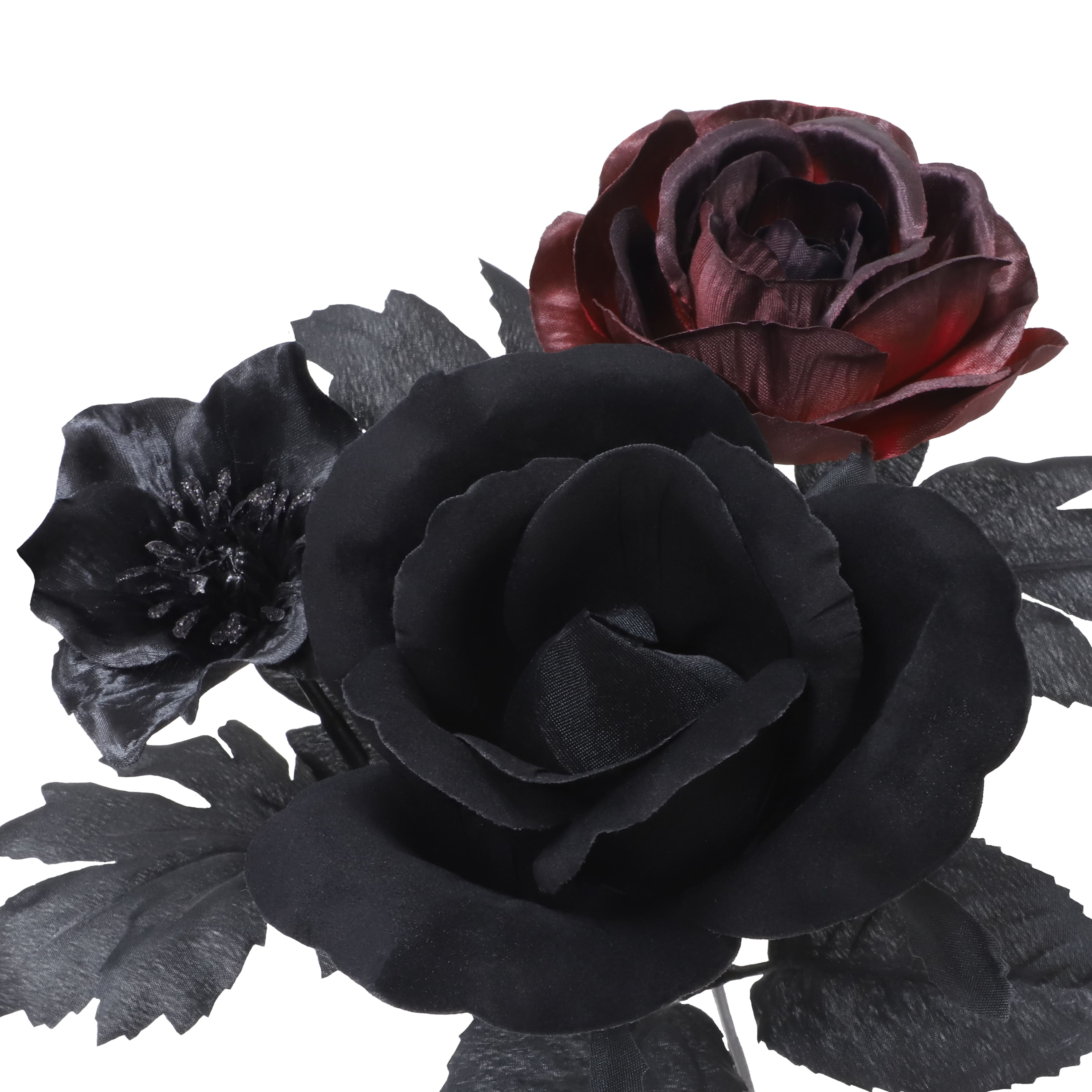 18&#x22; Black-Red Rose Bush by Ashland&#xAE;