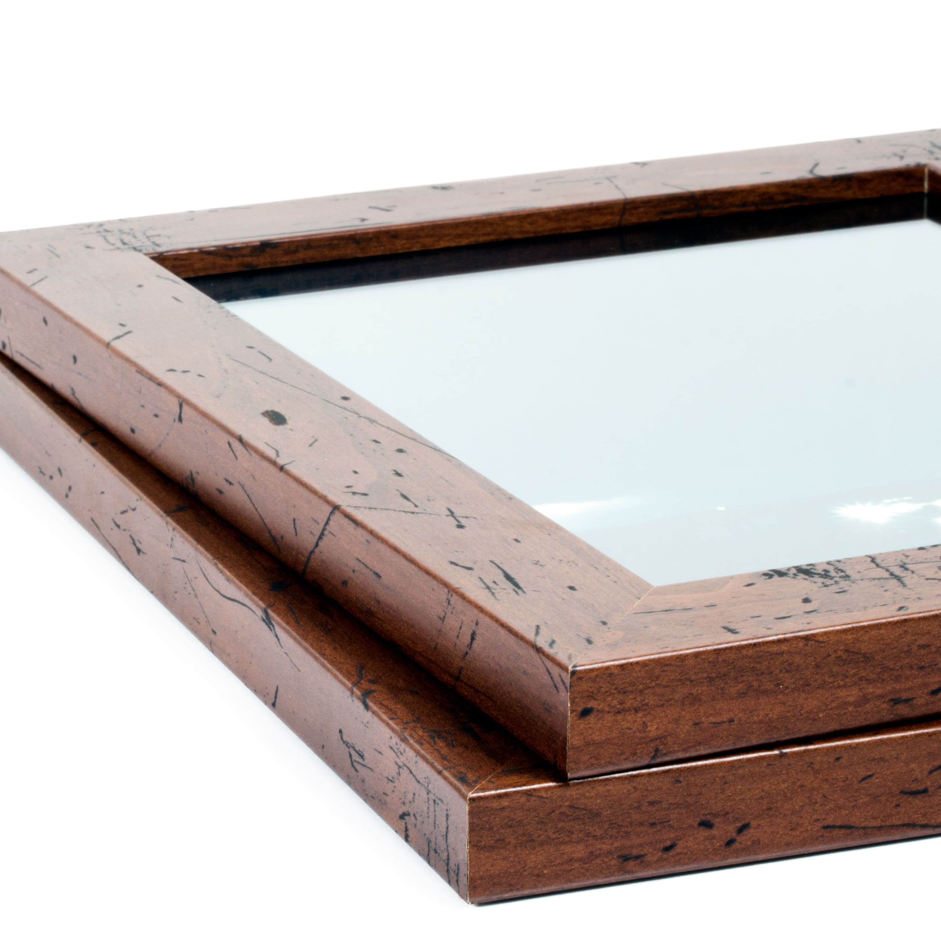 2 Pack Craig Frames Bauhaus 125 Dark Walnut Picture Frame