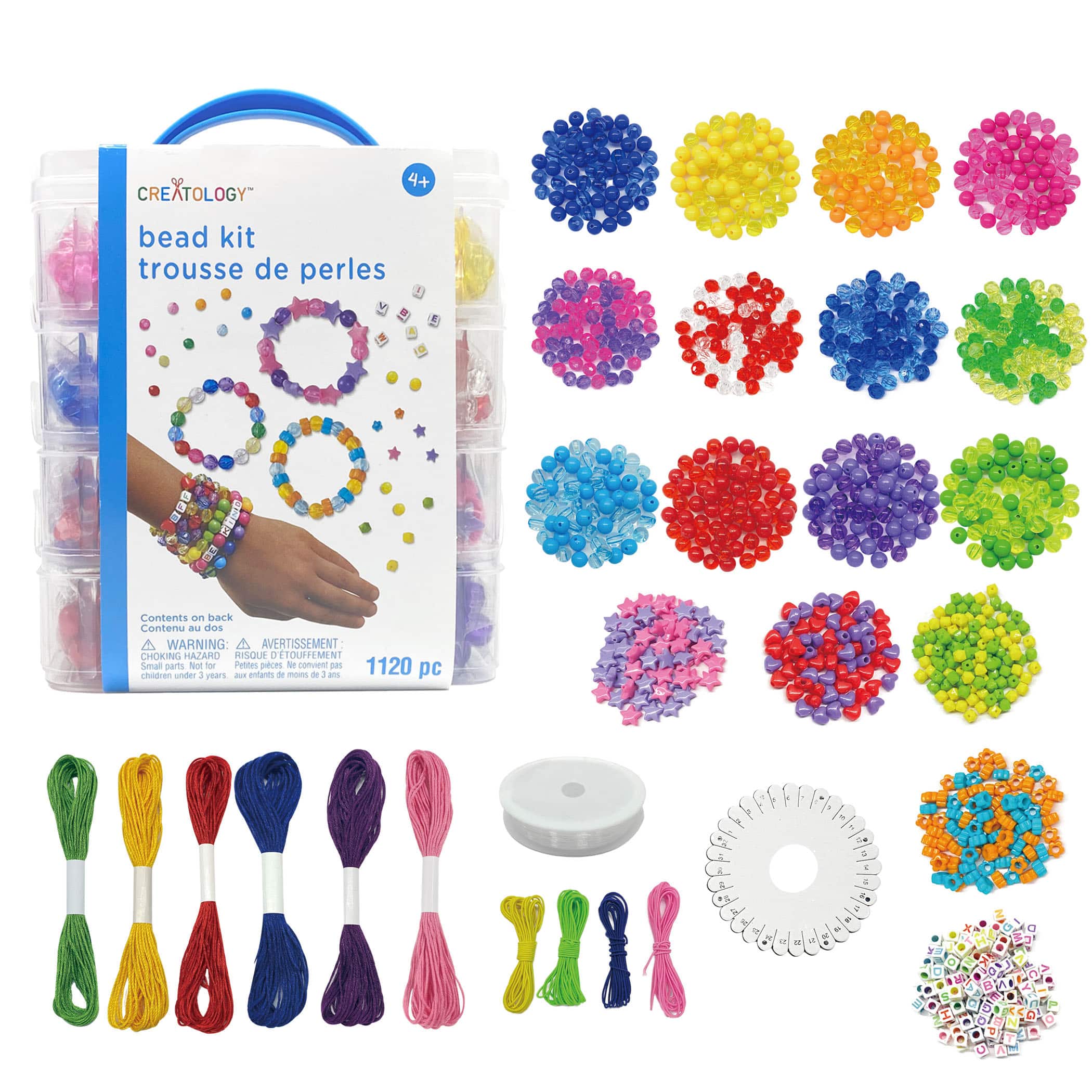 8 Pack: Rainbow Bead Kit Box by Creatology&#x2122;