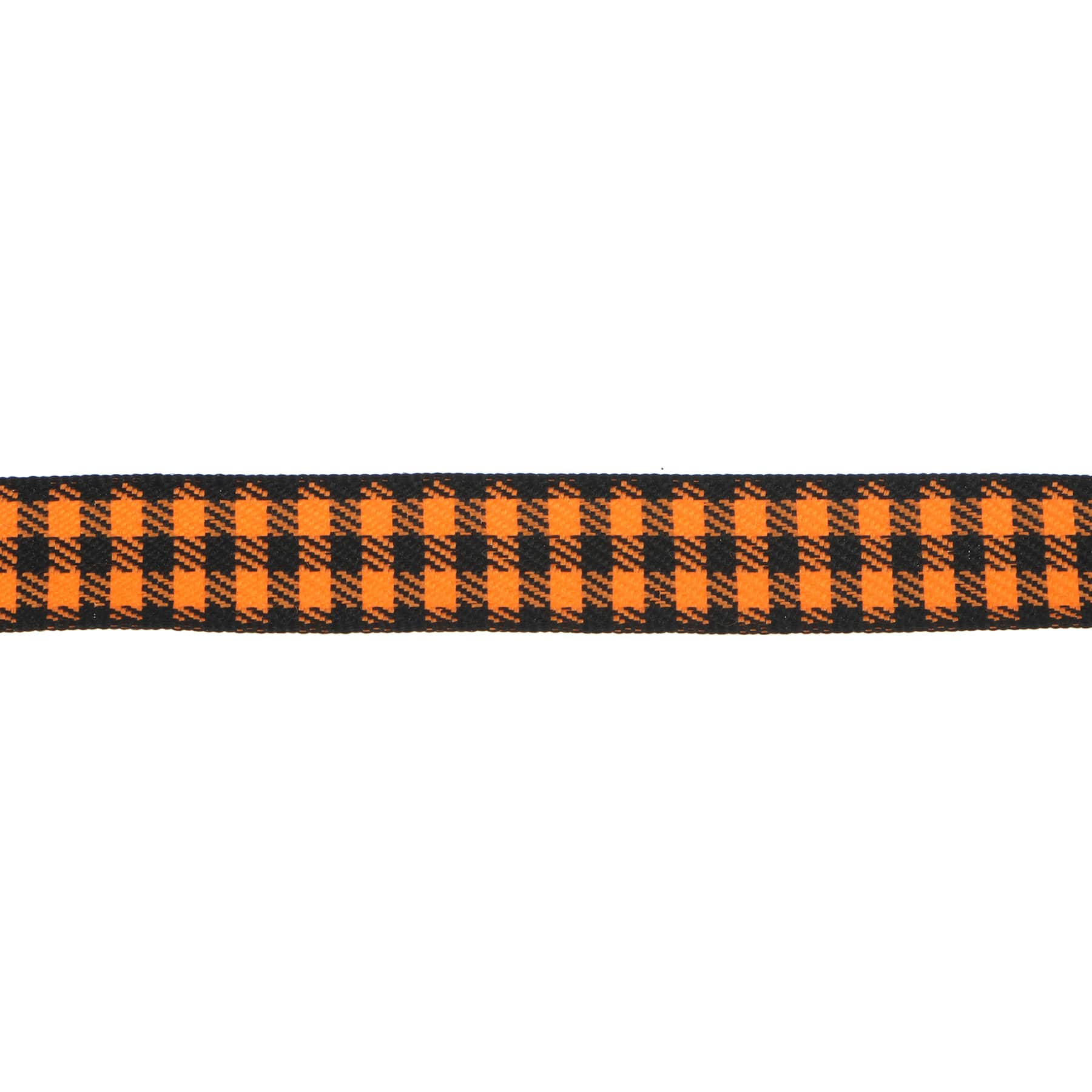 5/8&#x22; x 4yd. Orange &#x26; Black Check Ribbon by Celebrate It&#xAE; Halloween