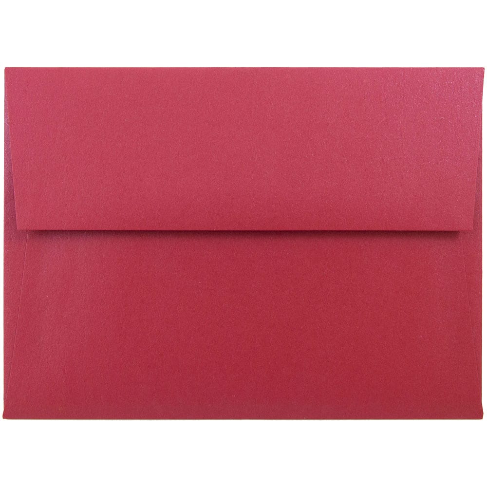 JAM Paper 4.75x6.5 Jupiter Red Stardream Metallic Invitation Envelopes 50ct.