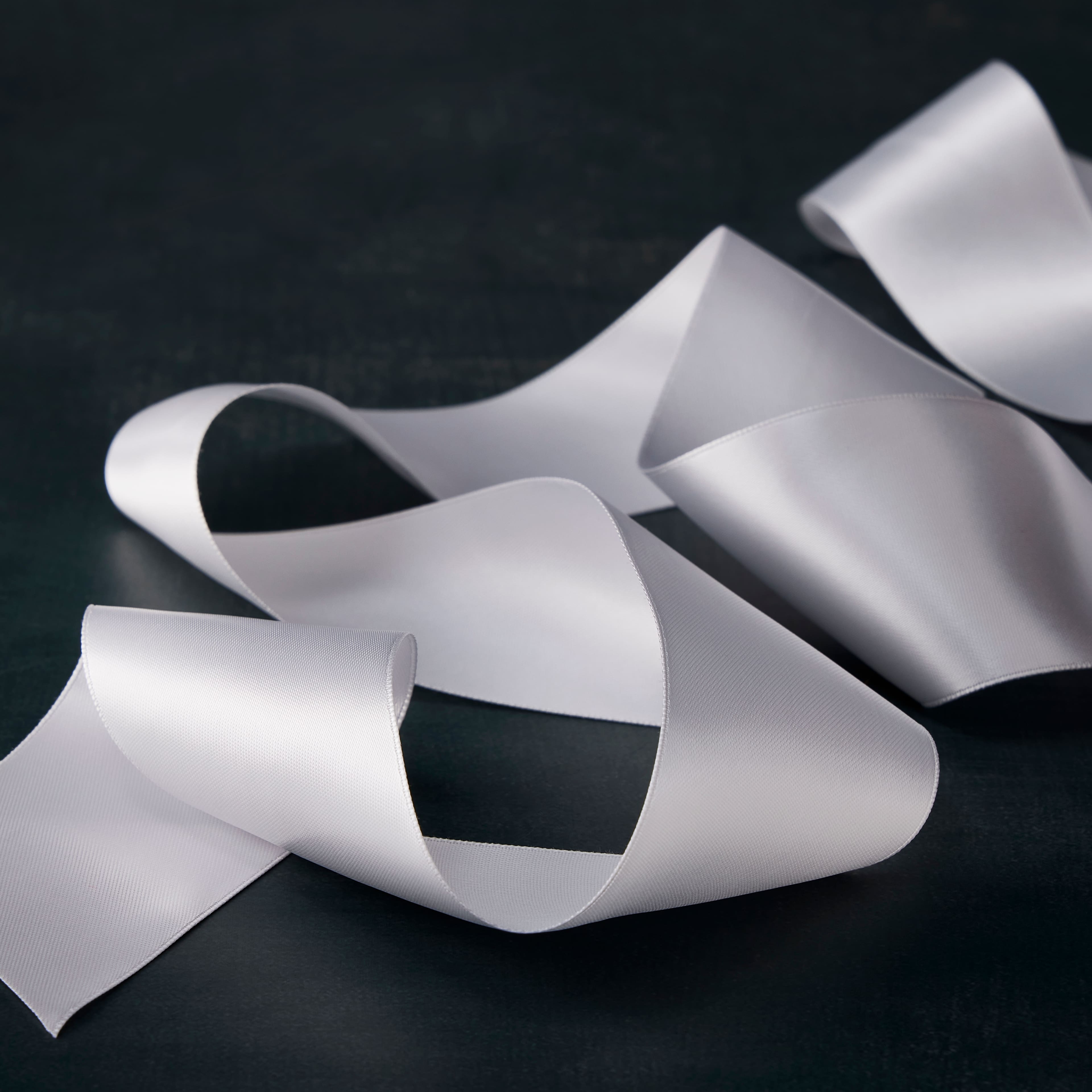 12 Pack: 2" x 3yd. Satin White Ribbon by Celebrate It® 360°™