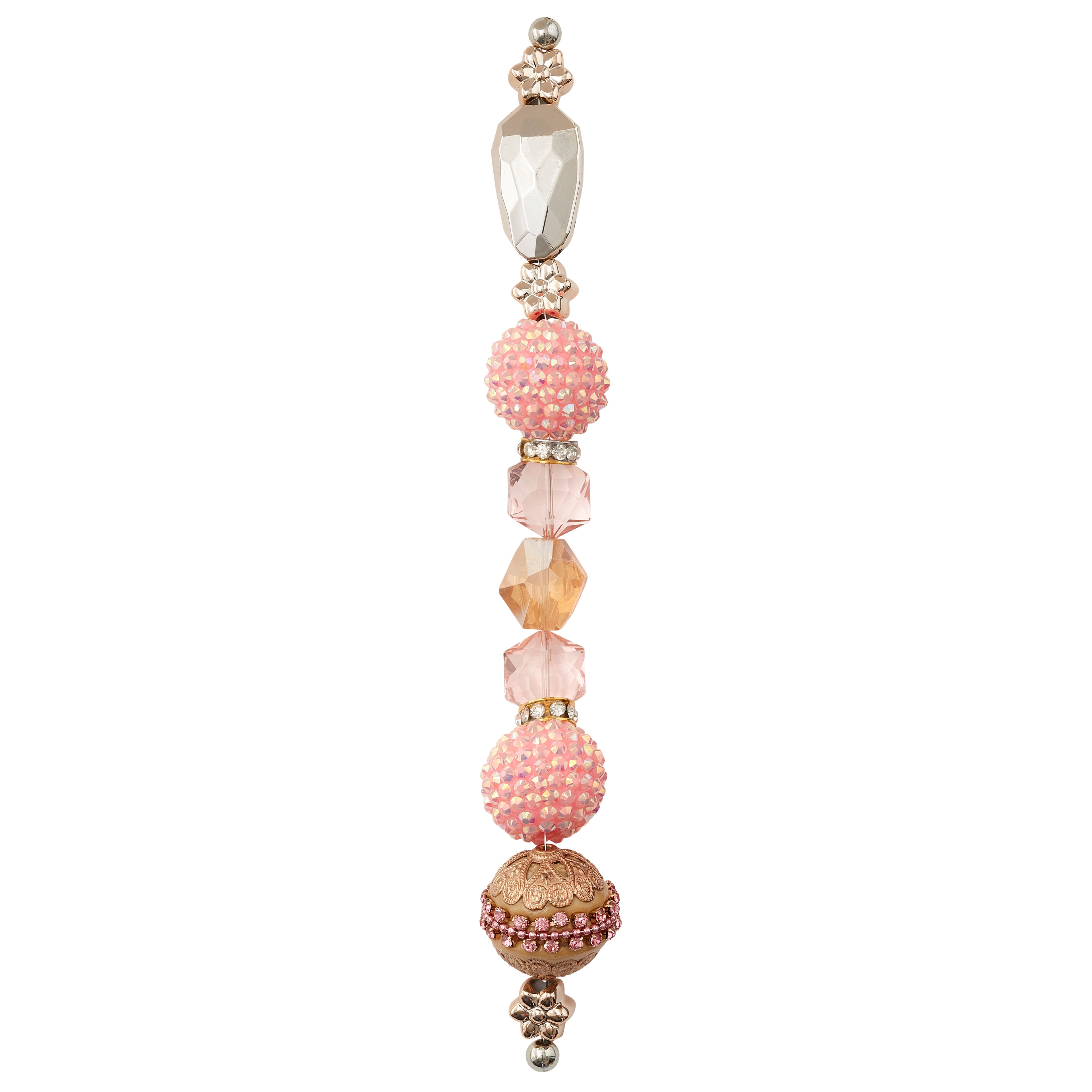 12 Pack: Rose Gold Mix Round Strung Beads by Bead Landing&#x2122;