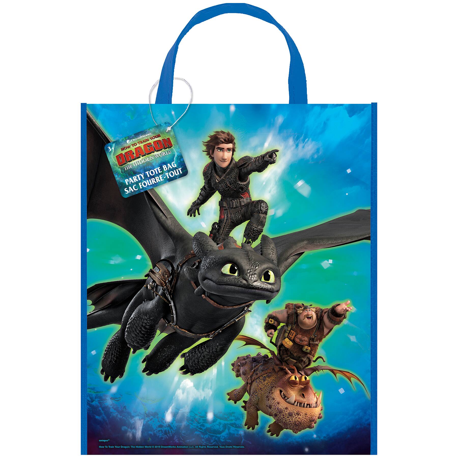 13" Large Plastic How to Train Your Dragon Goodie Bags, 6ct. Michels