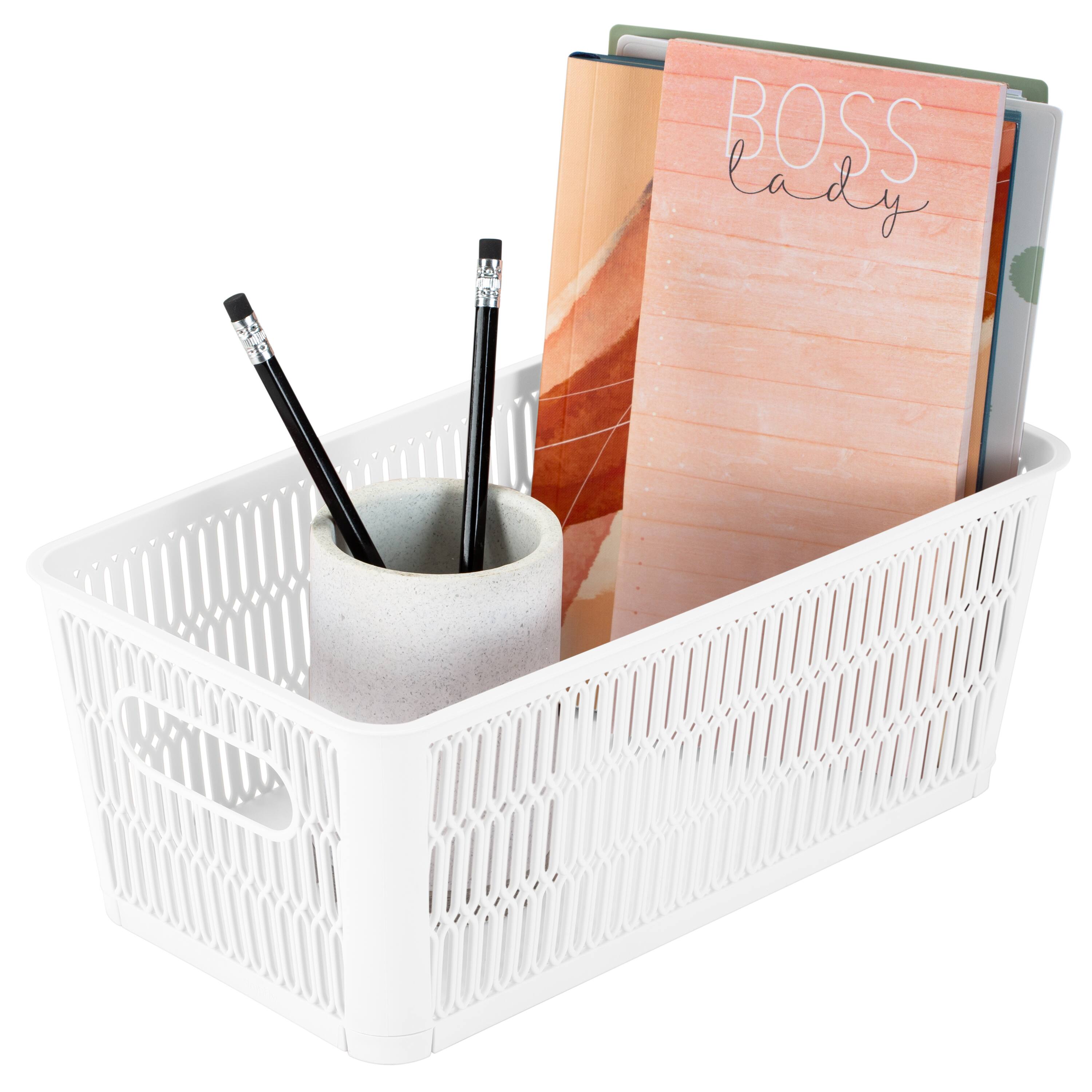 Simplify Slide 2 Stack It Small Storage Tote Baskets, 2ct.