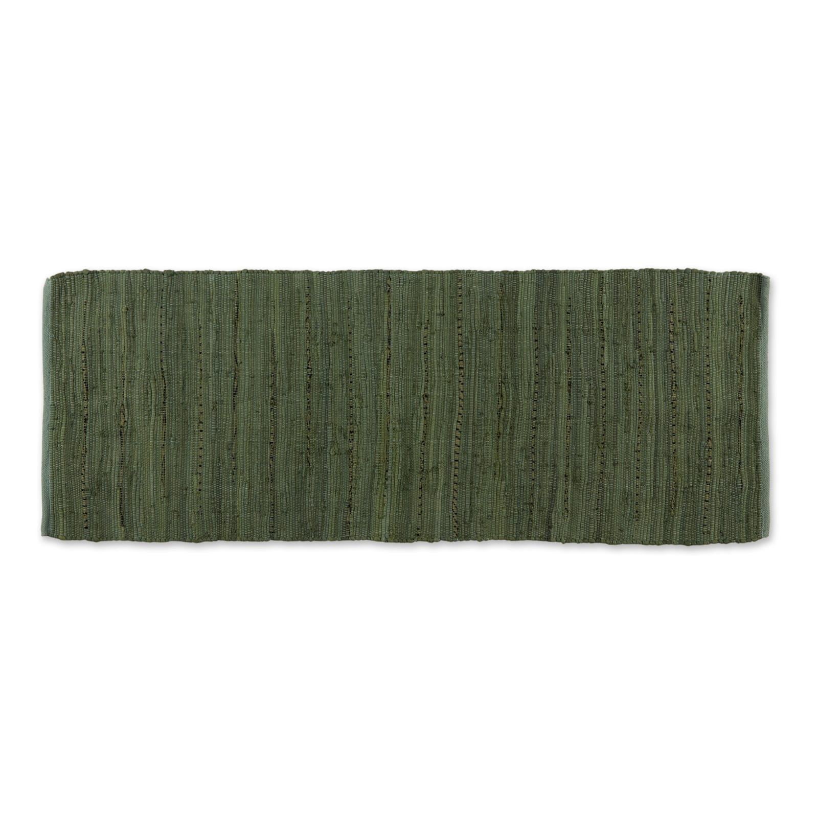 DII&#xAE; Olive Green Rag Rug, 2ft. x 6ft.