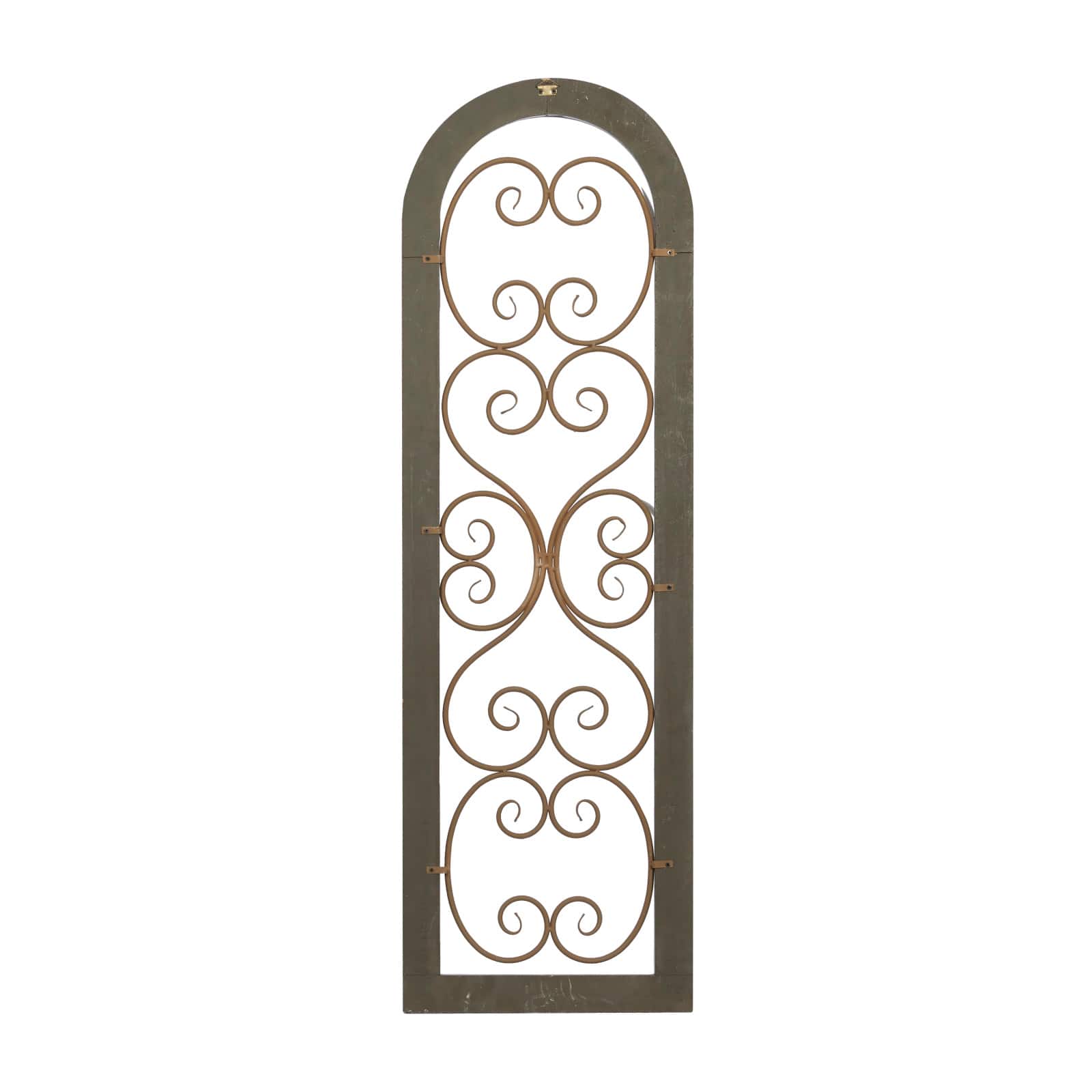Brown Rustic Ornamental Metal Wall Decor, 48" x 15"