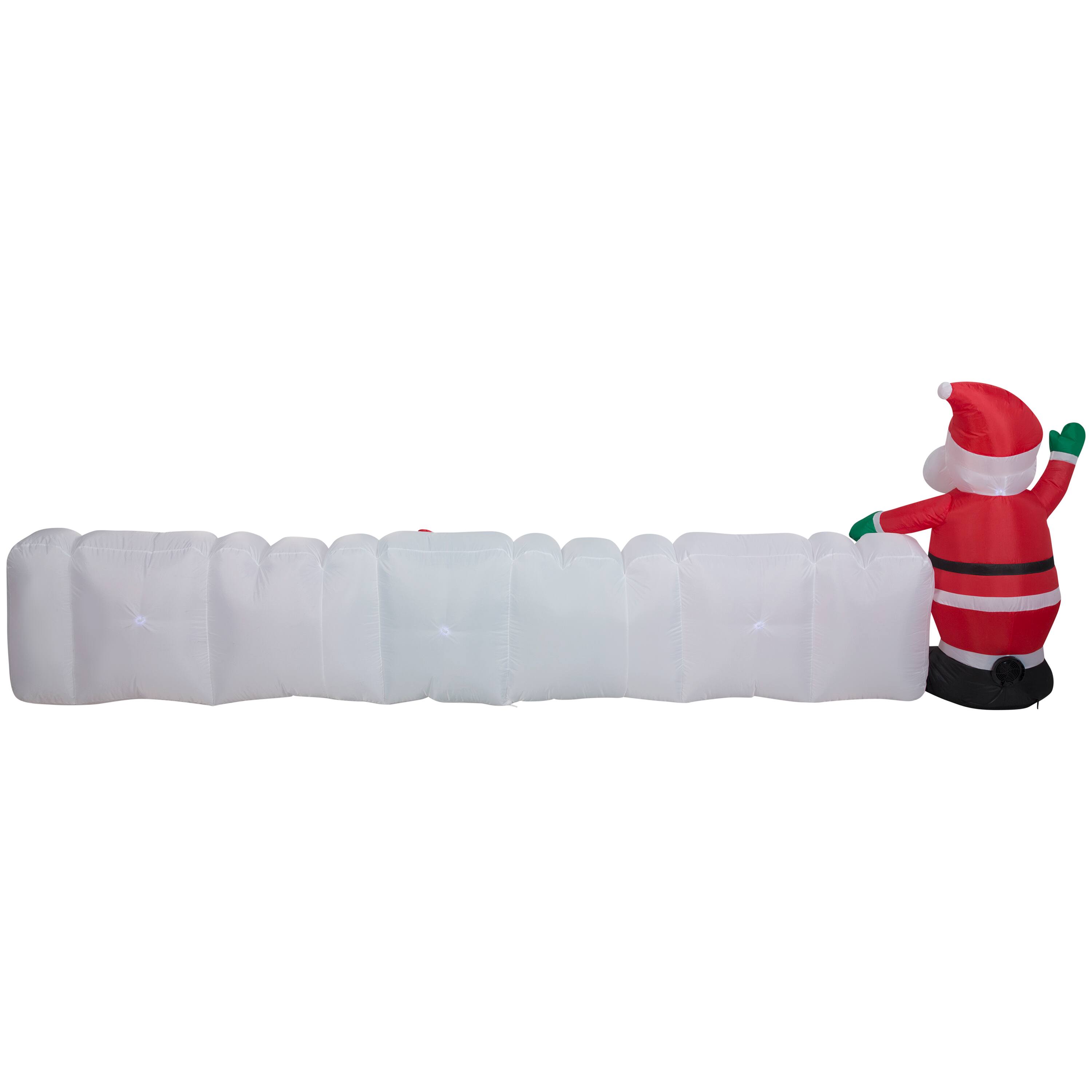 11.5ft. Airblown® Inflatable Christmas Santa & Ho! Ho! Ho! Sign