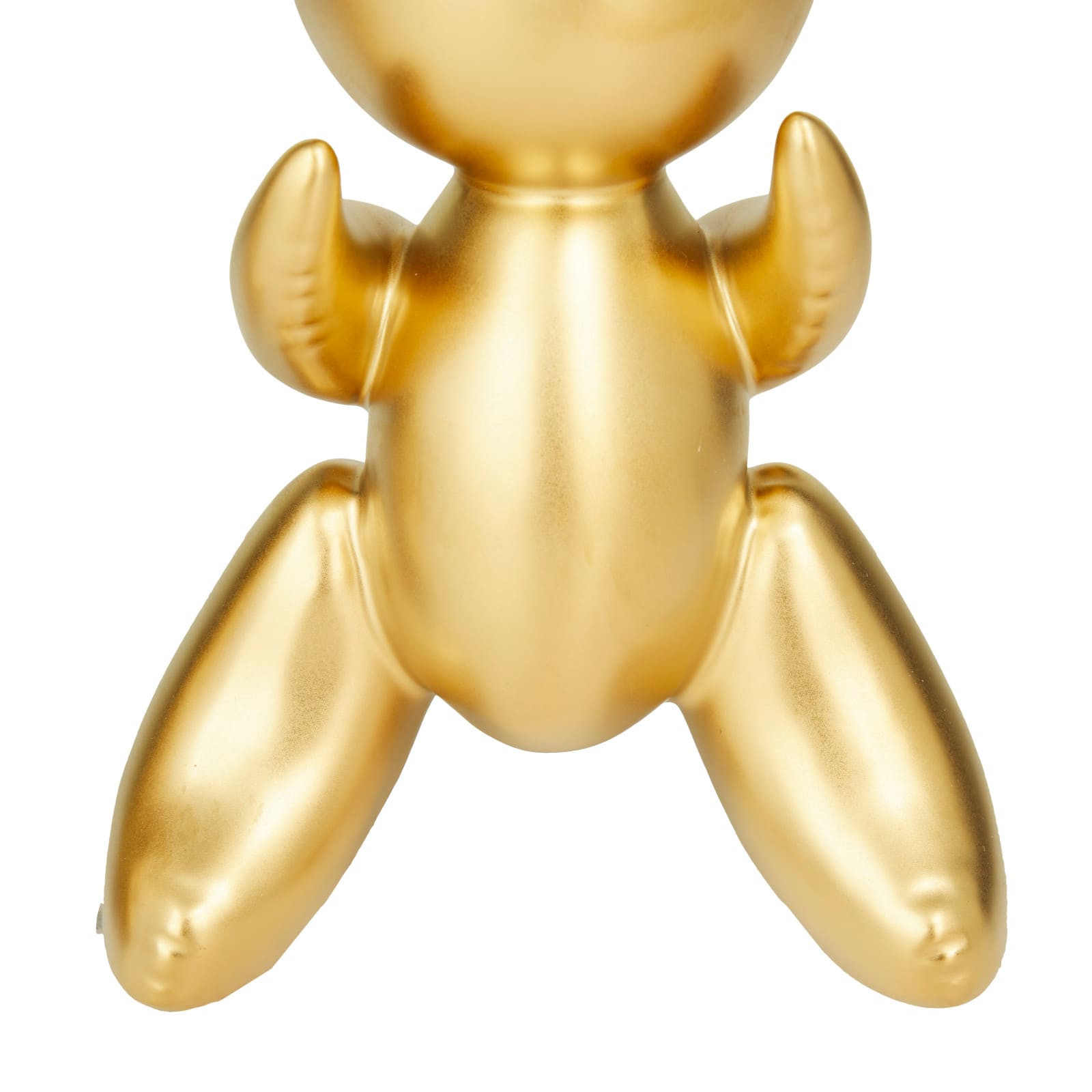 CosmoLiving by Cosmopolitan Set of 2 Gold Porcelain Glam Sculpture, 12" x 7" x 4"