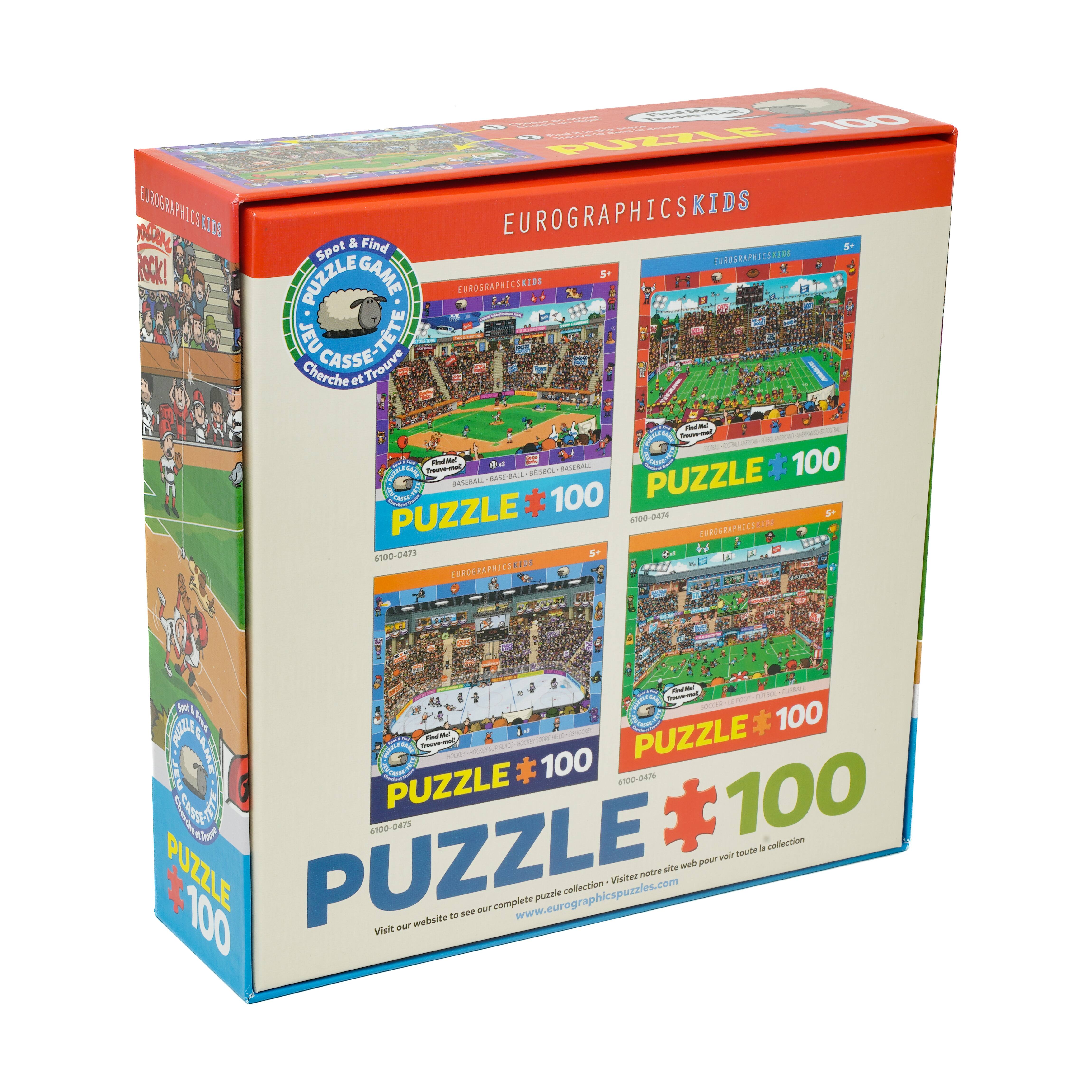 Spot & Find Puzzle Game - Baseball: 100 Pcs