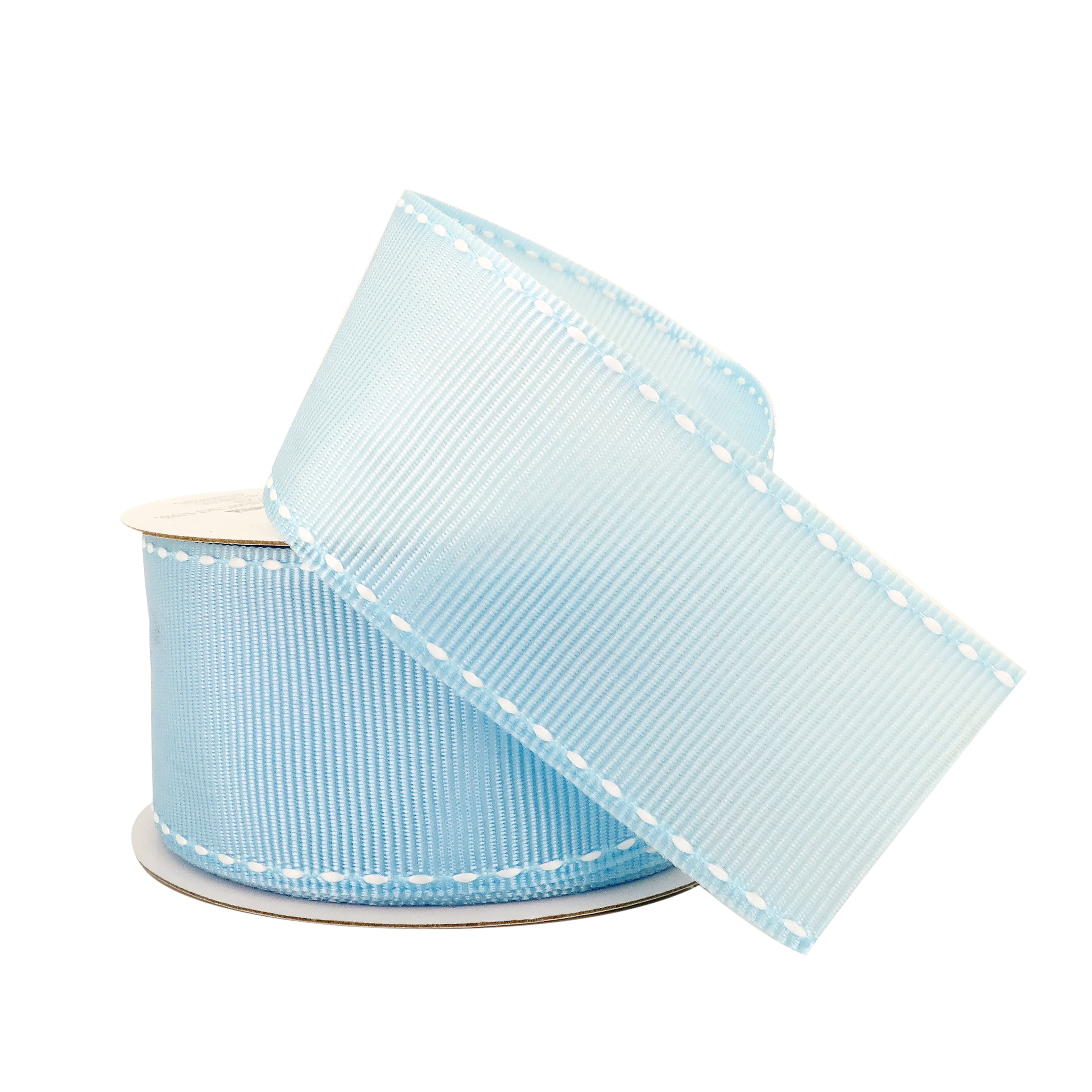 12 Pack: 1.5" x 3yd. Grosgrain Stitched Edge Ribbon by Celebrate It®