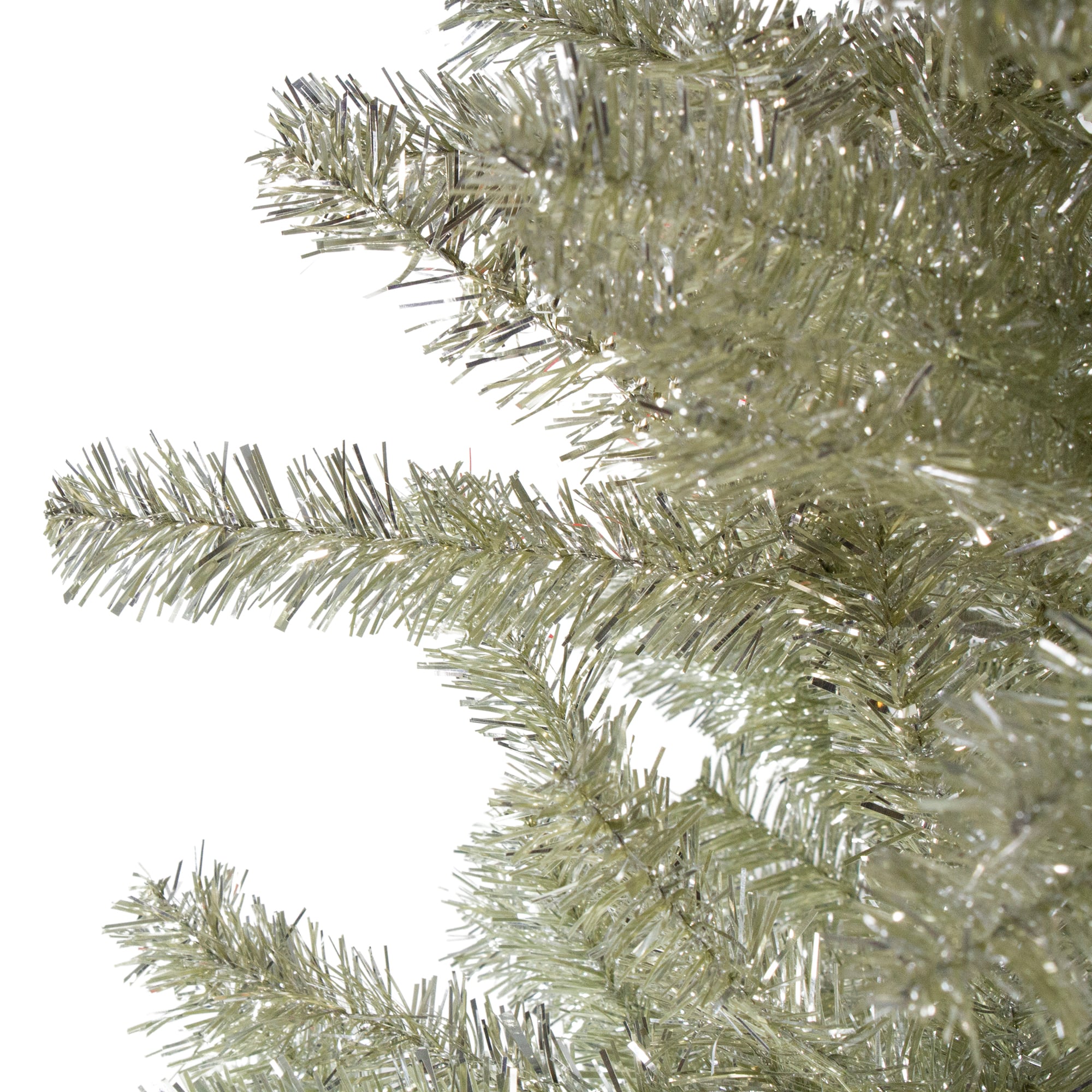 6ft. Unlit Platinum Tinsel Artificial Christmas Tree